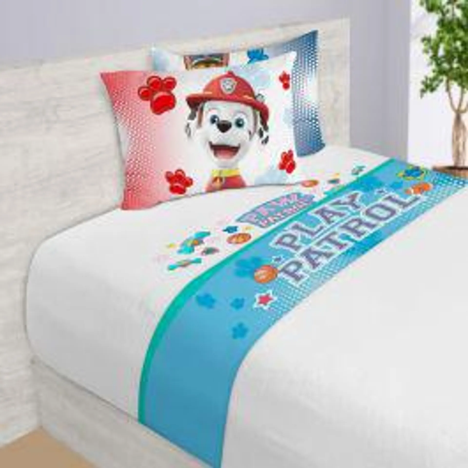 SET DE SABANAS MATRIMONIAL PAW PATROL DEPORTES