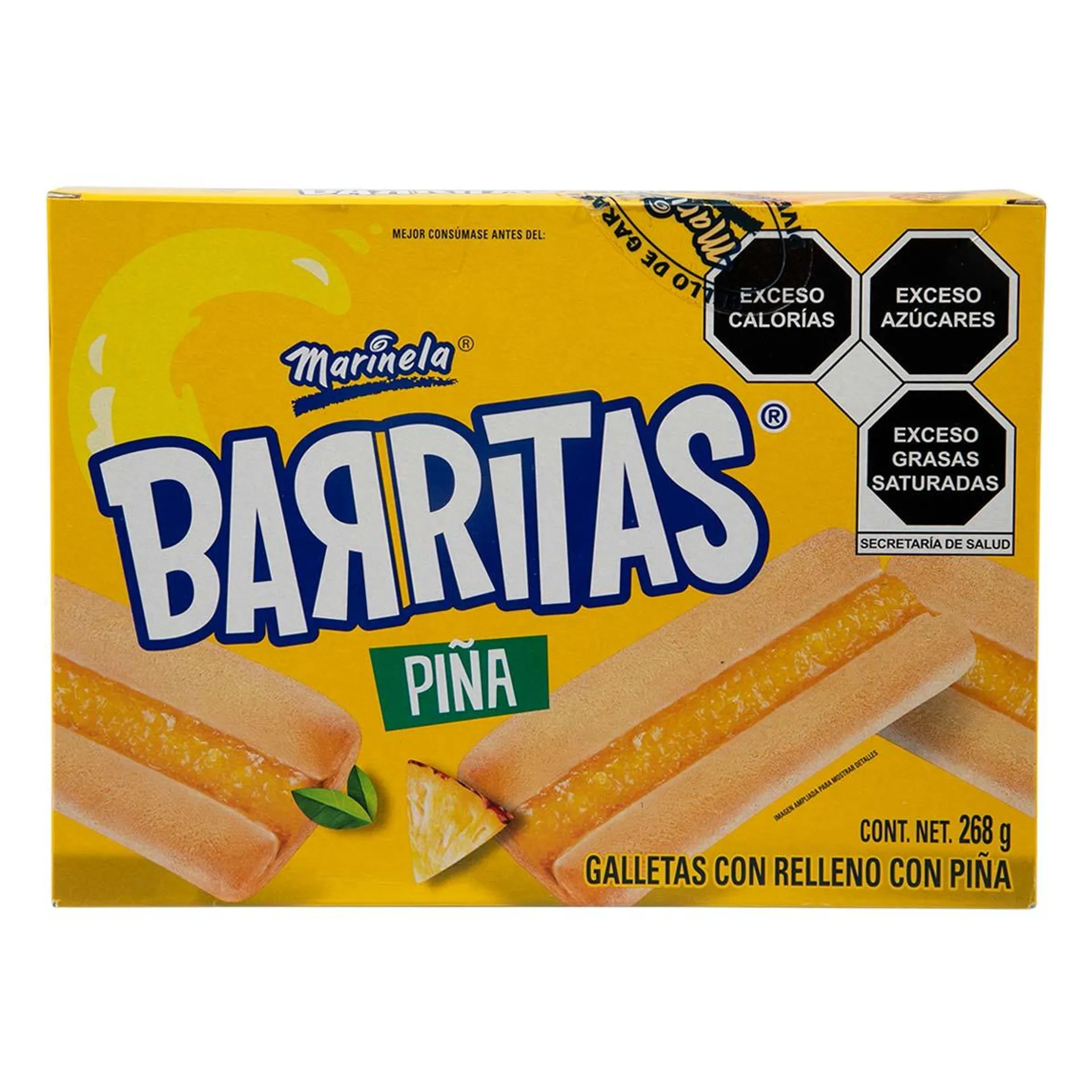 Galletas Marinela Barritas Piña 268g