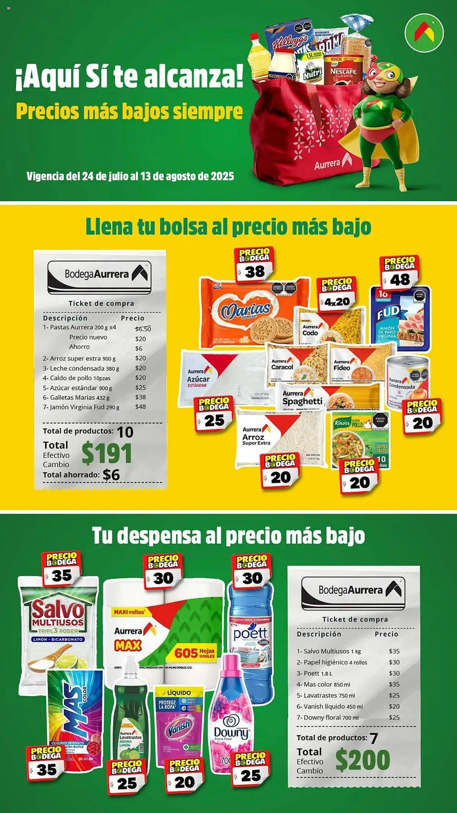 Catálogo de Catálogo Bodega Aurrerá 24 de julio al 14 de agosto 2025 - Pagina 1