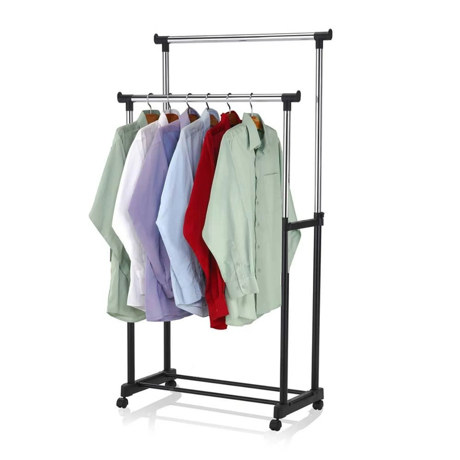 Rack organizador doble para colgar ropa 