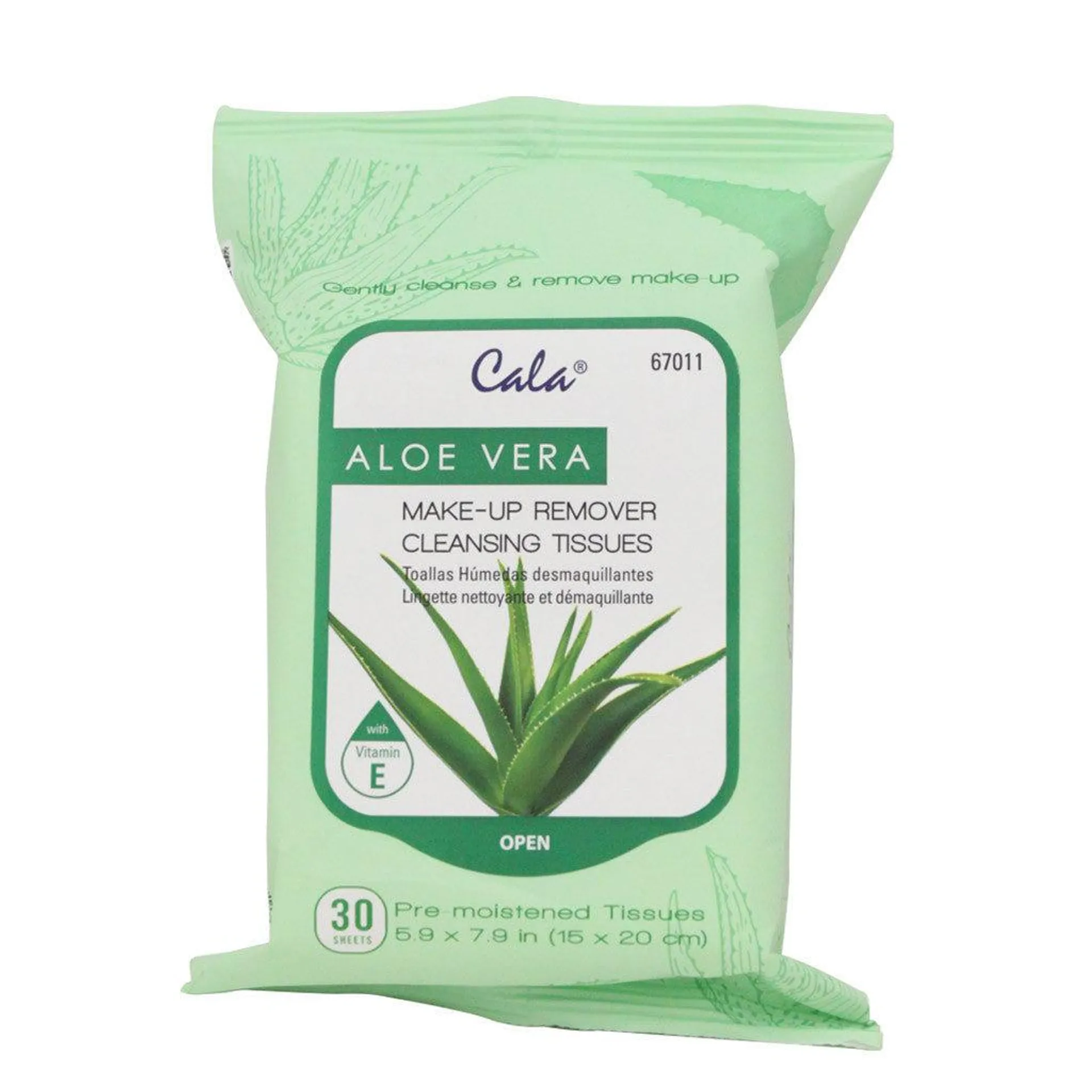 TOALLITAS DESMAQUILLANTES CON ALOE VERA - CALA