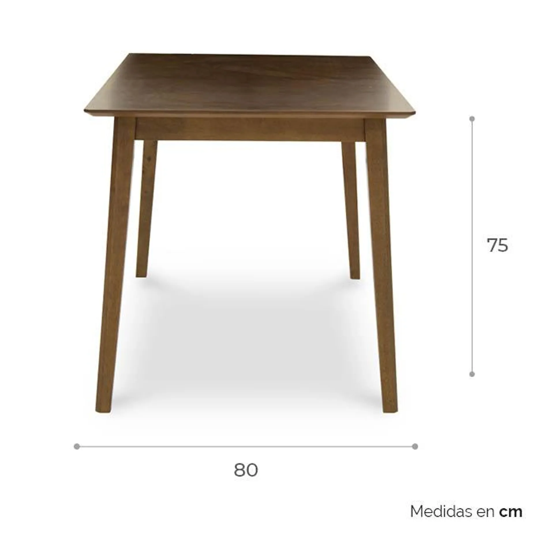 Mesa De Comedor P/6 Nogal Hof