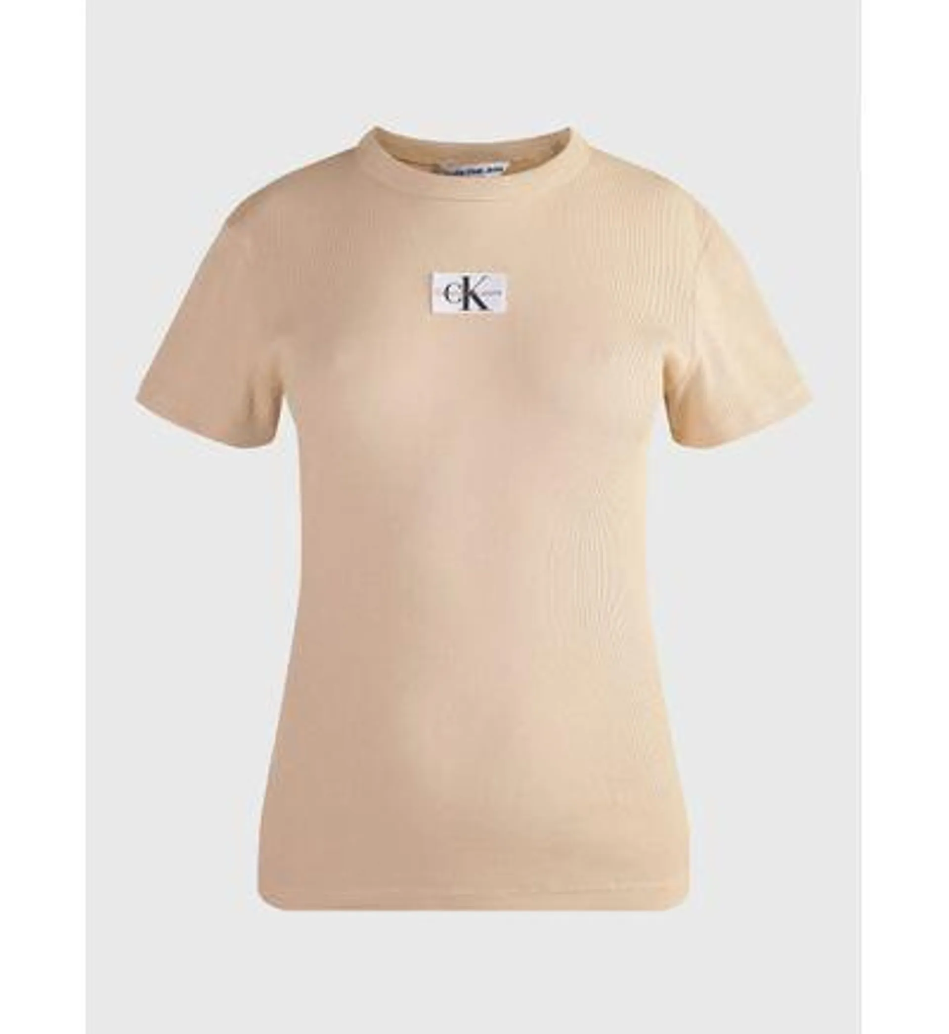 Playera Calvin Klein Mujer Beige