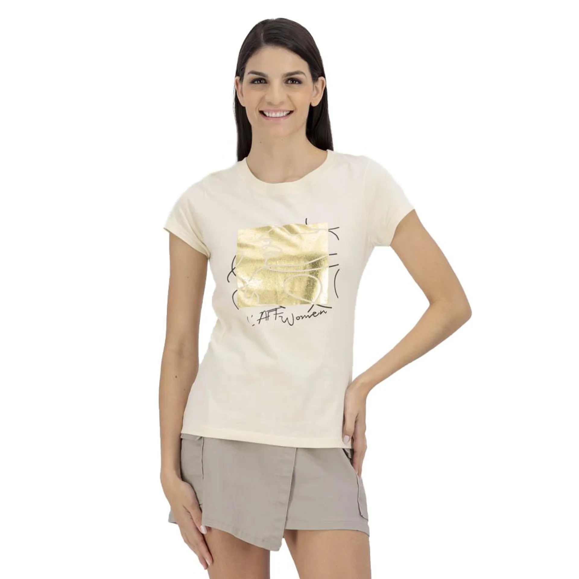 Playera Mujer Con Diseño Estampado