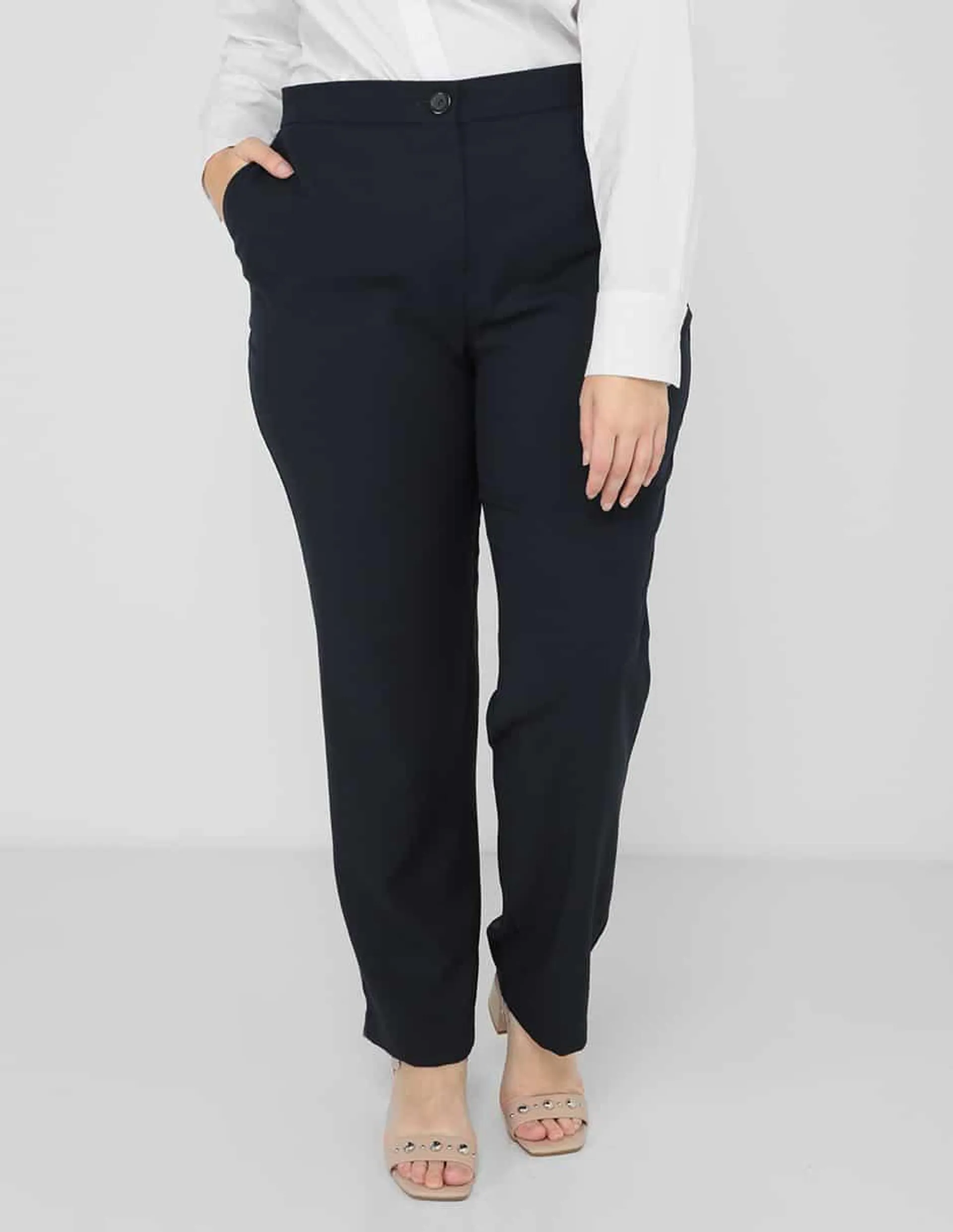 Pantalón Contempo Plus straight para mujer