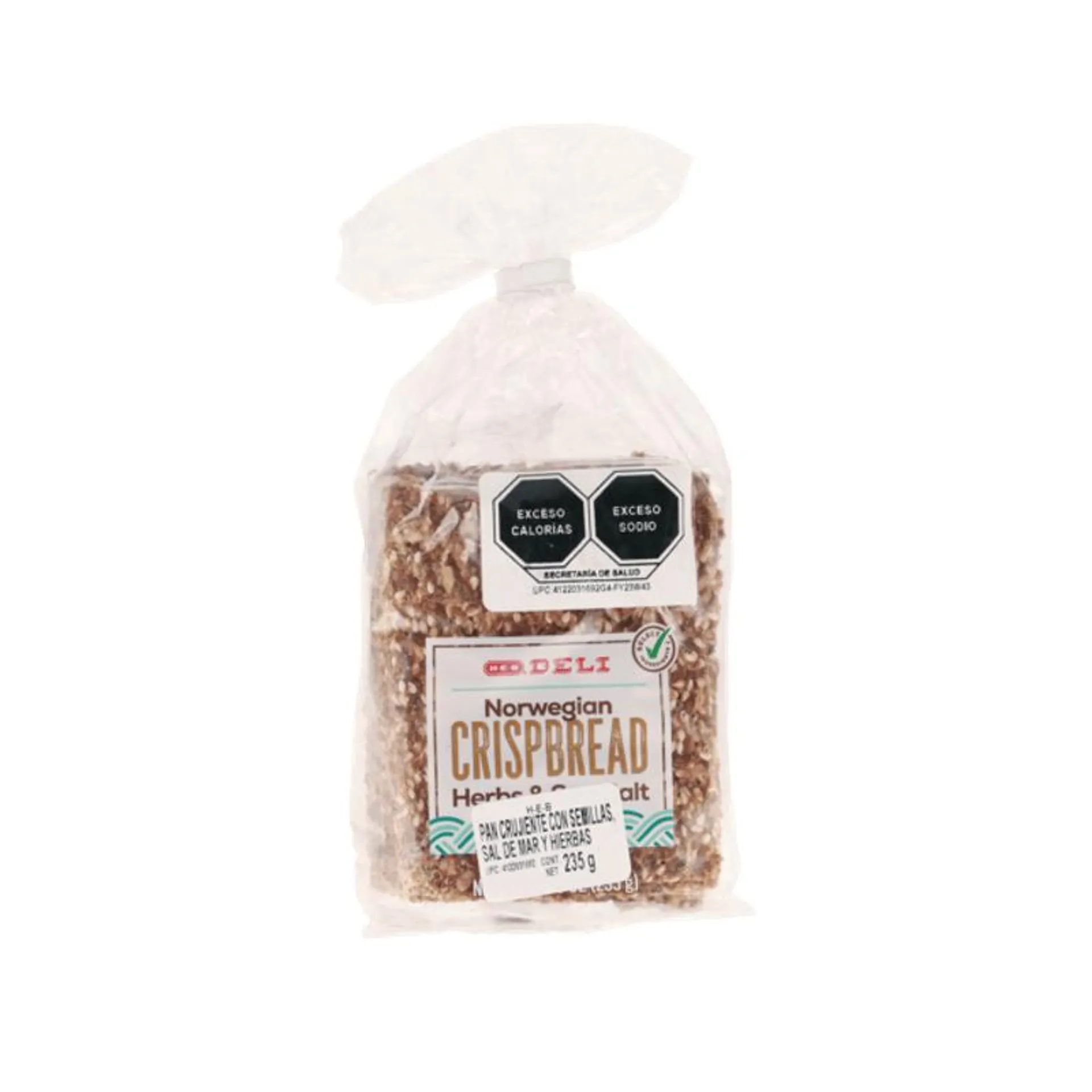 Crispbread Hierbas Sal de Mar 235 Gr