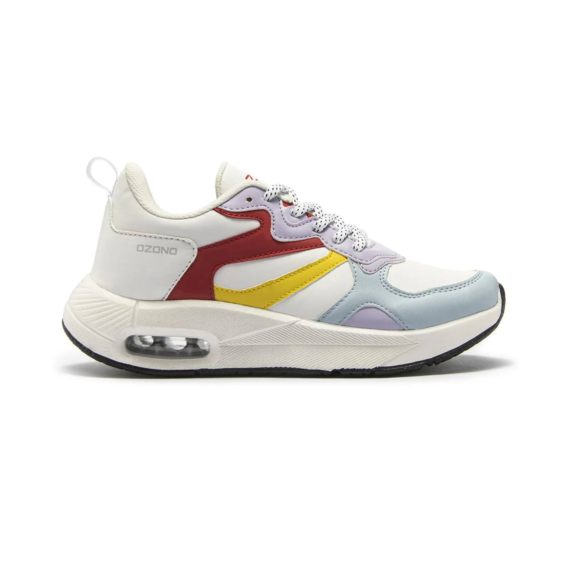 SNEAKER URBANO SPORT CAPA DE OZONO PARA MUJER ESTILO 622701 BLANCO-MULTICOLOR