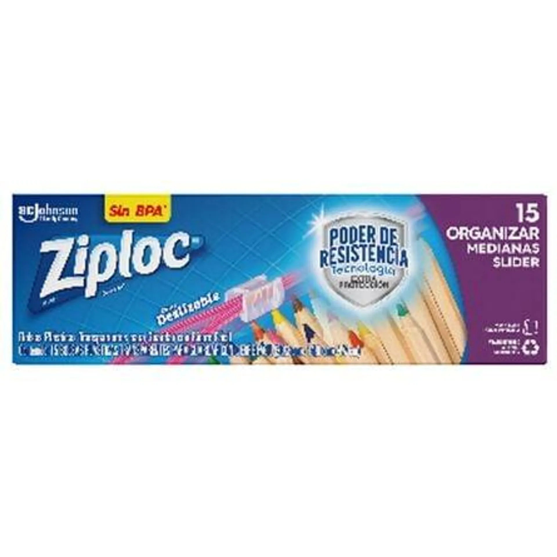 Bolsa Ziploc Multiusos 15pz