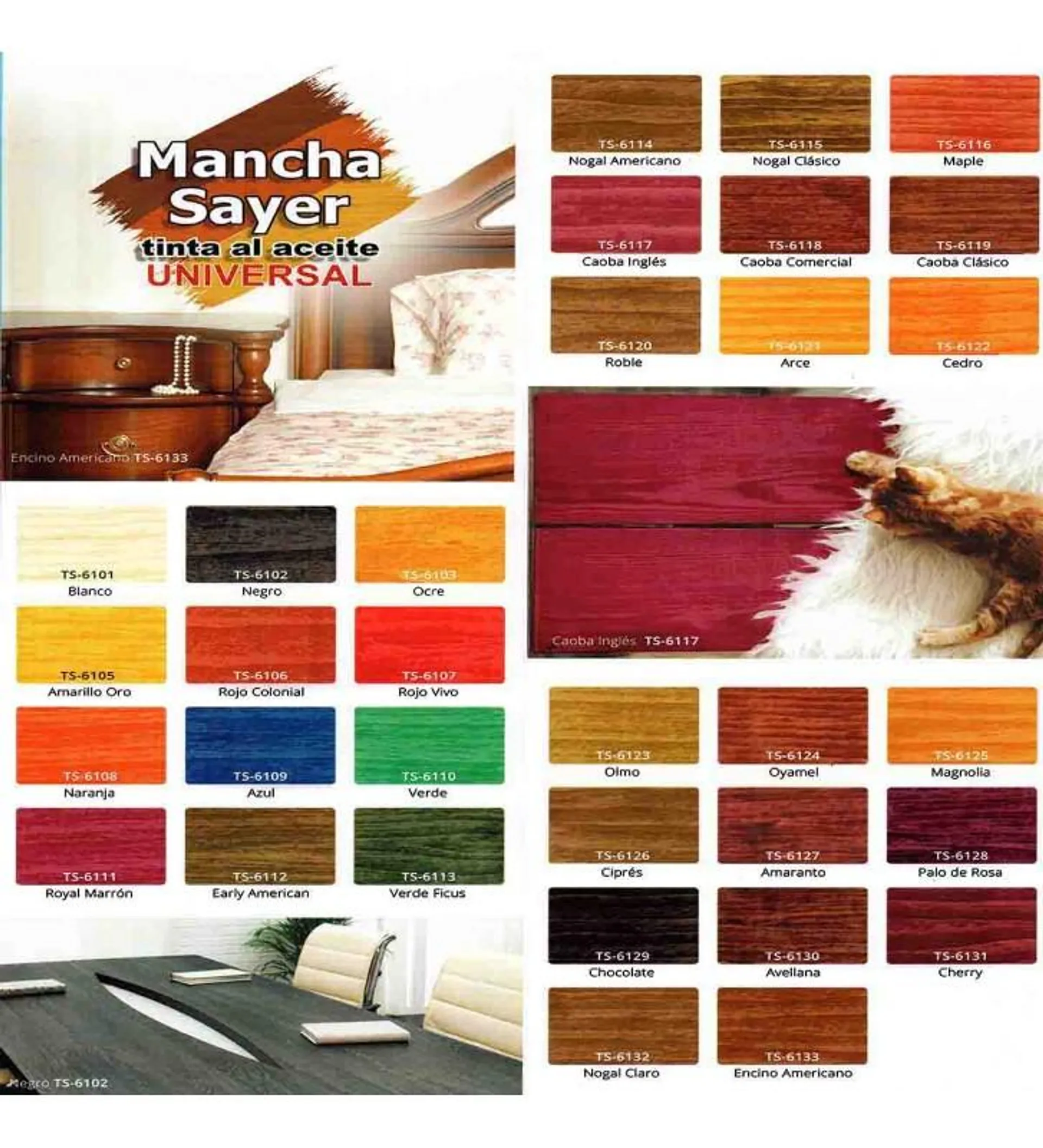 MANCHA CAOBA ING .250 No. TS-6117.10