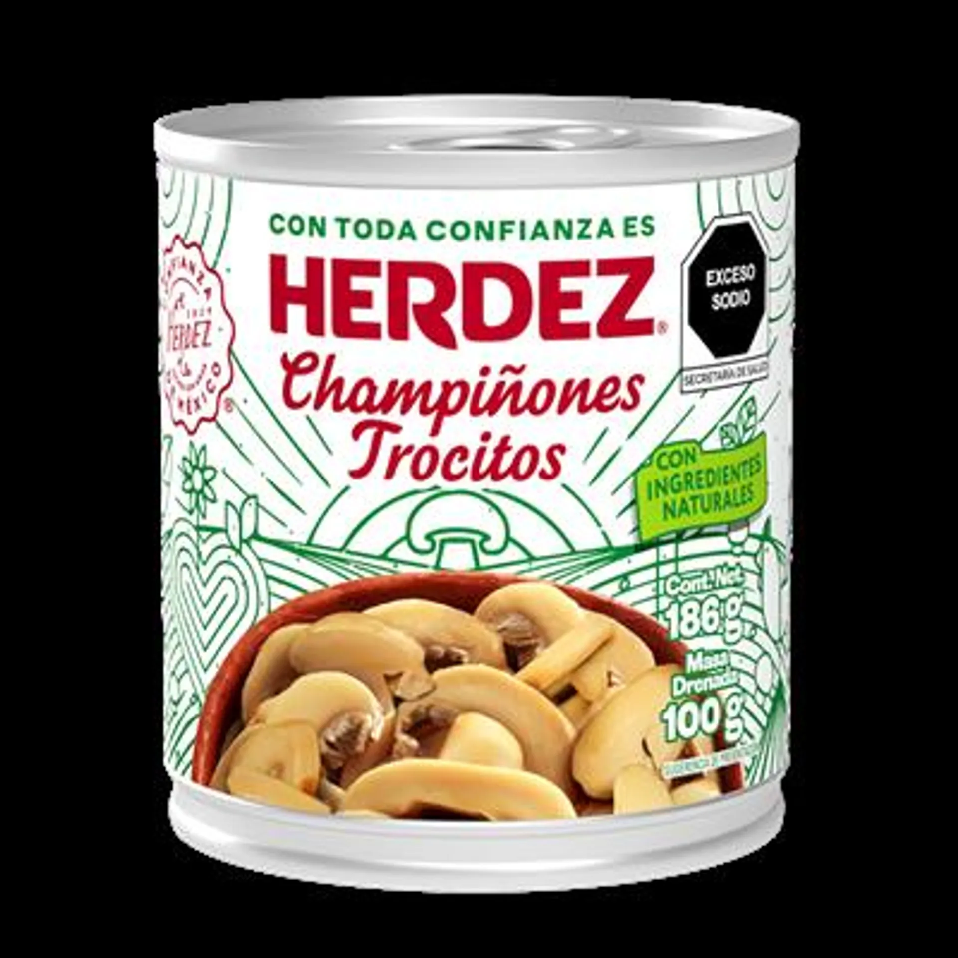 Champiñones En Trozos Herdez 186 g