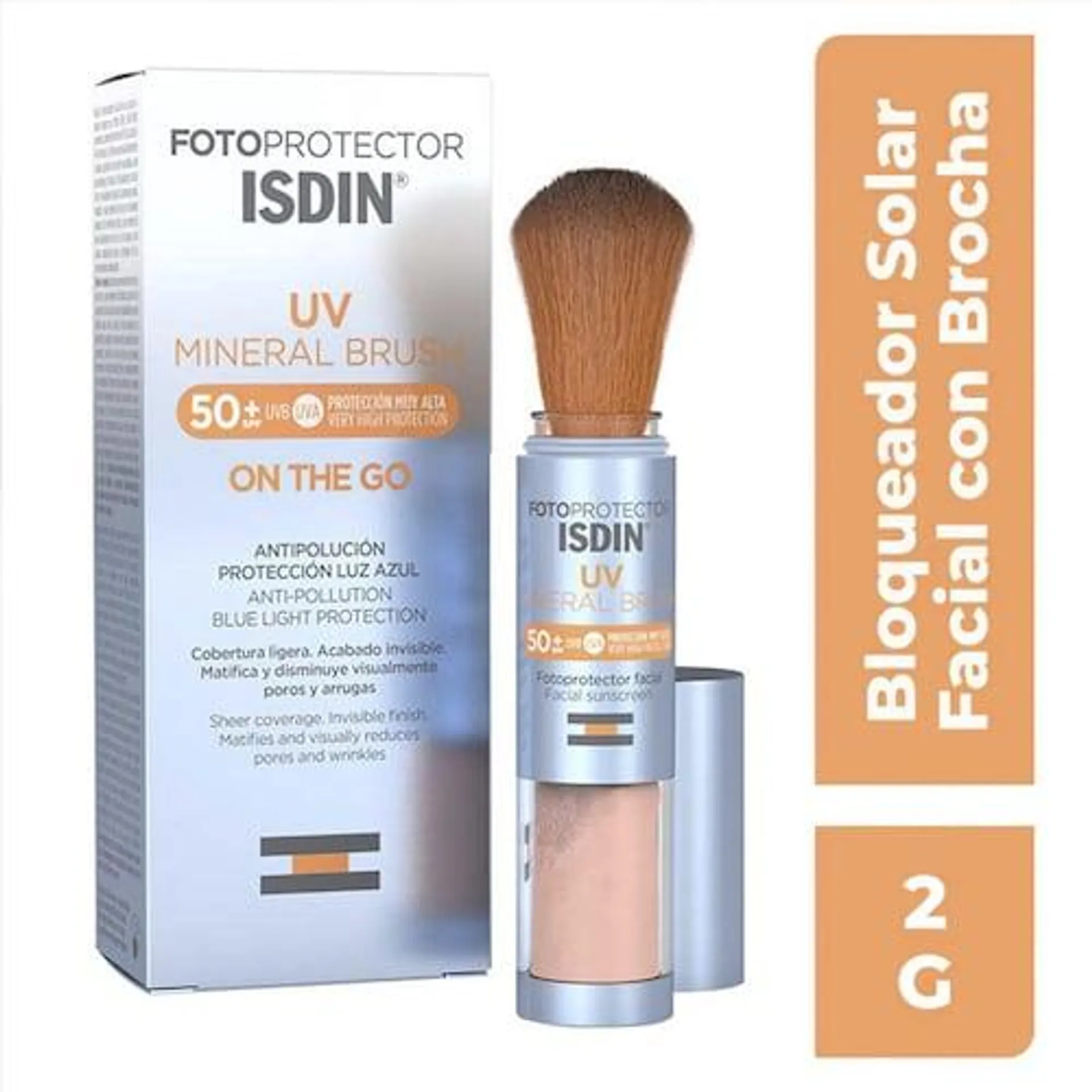 Fotoprotector Mineral Brush SPF50 Bloqueador Facial