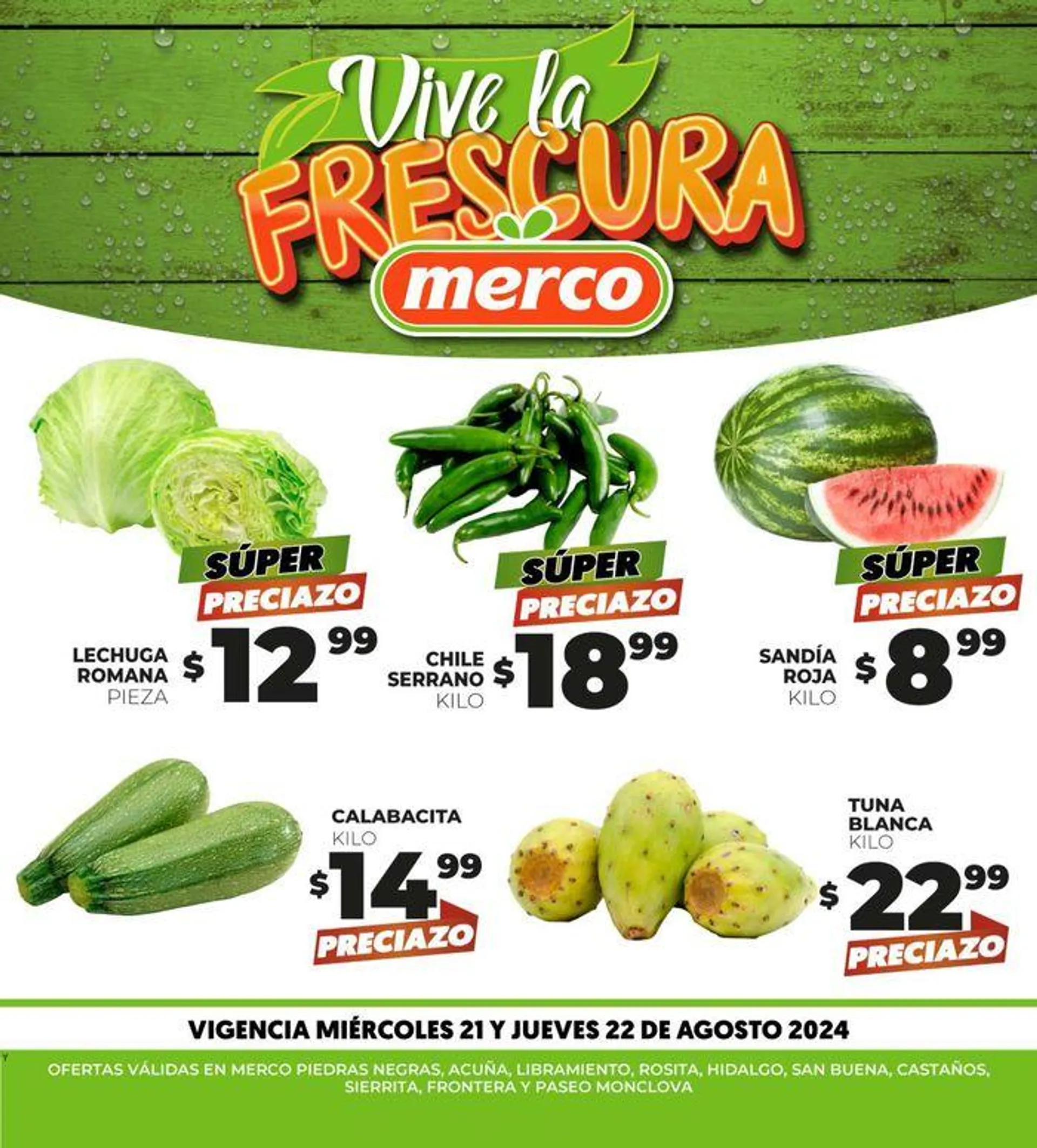 Catálogo de Merco - Vive la frescura 20 de agosto al 22 de agosto 2024 - Pagina 1