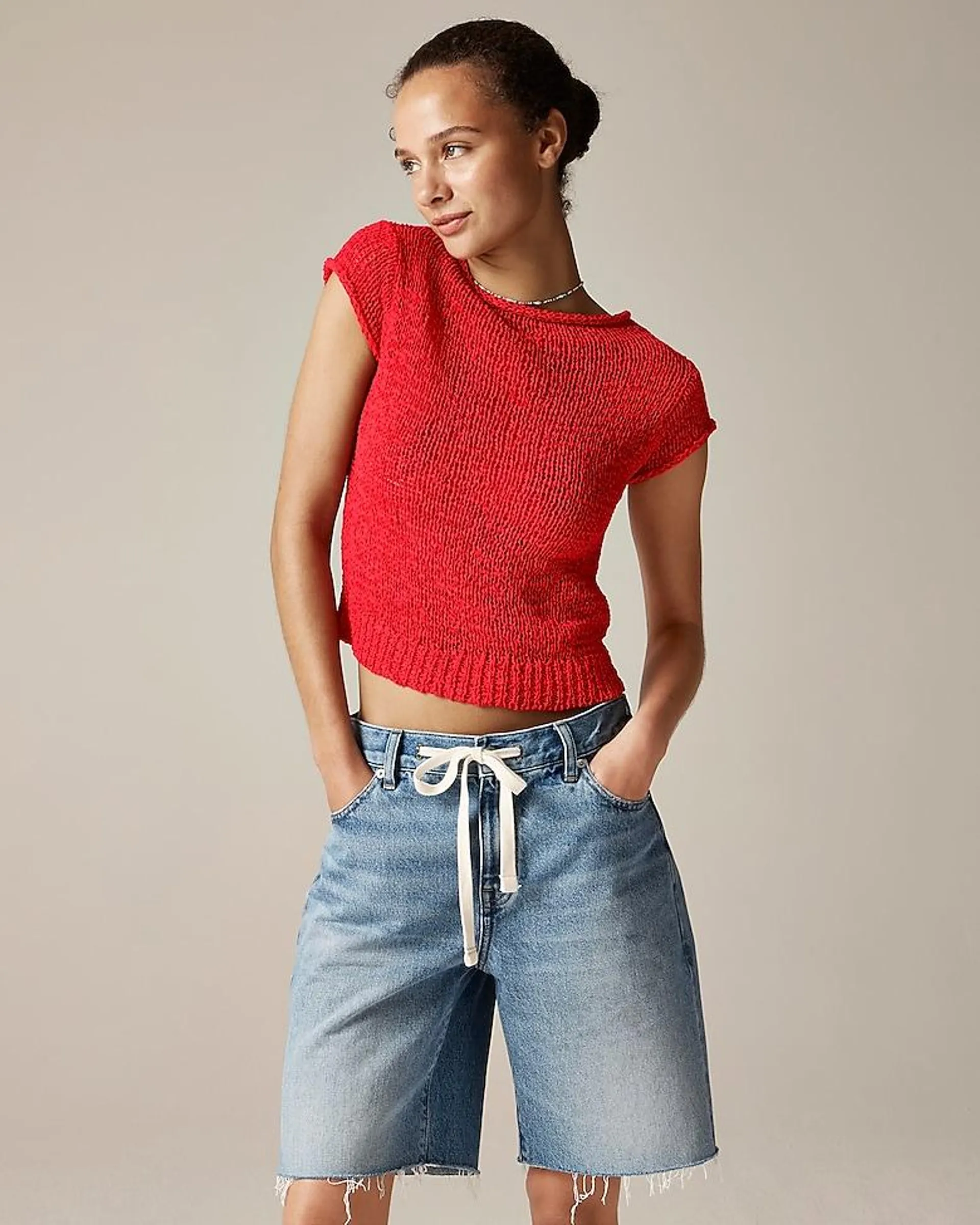 Montauk textured sweater-tee