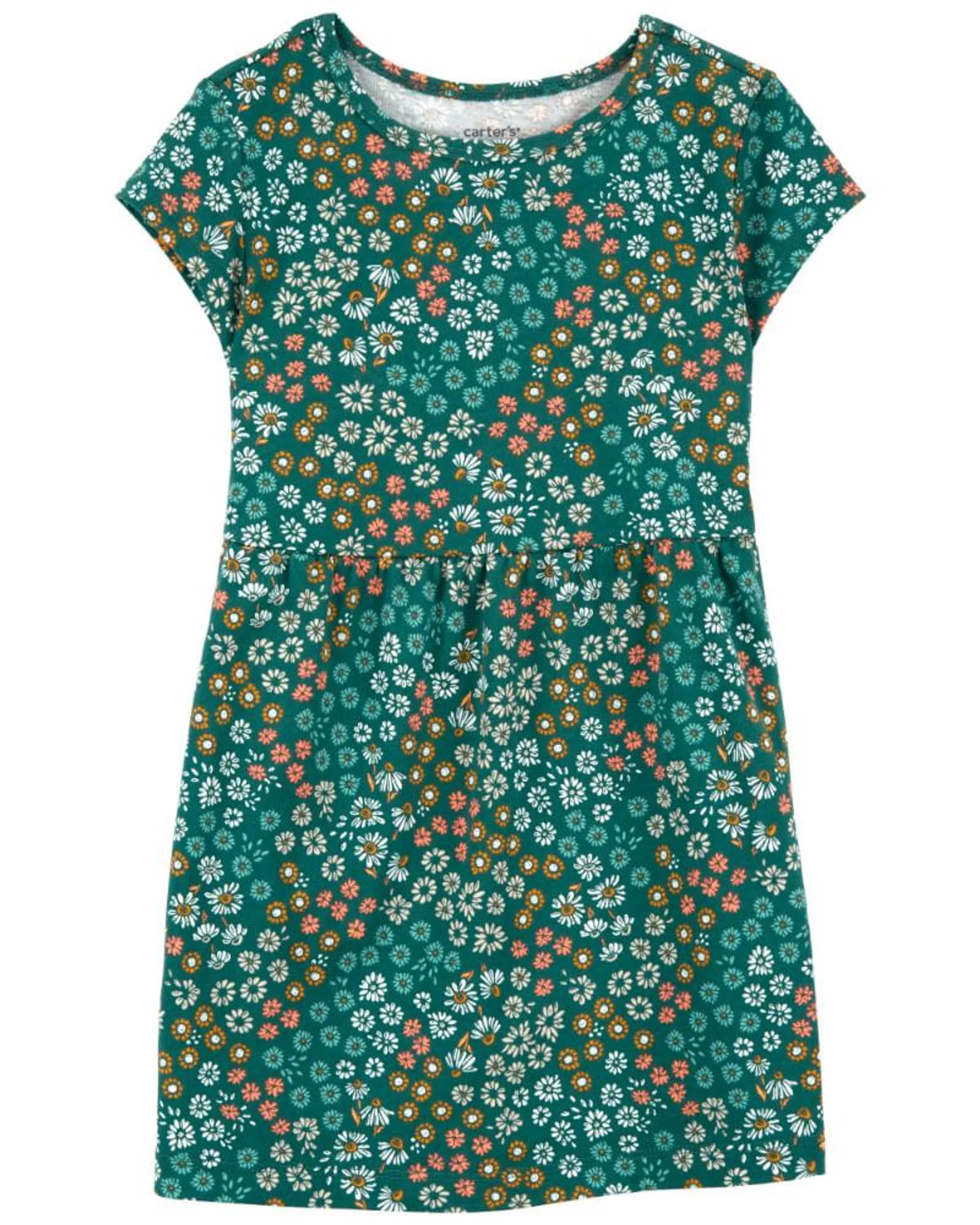 Vestido De Algodón Floral Carter's