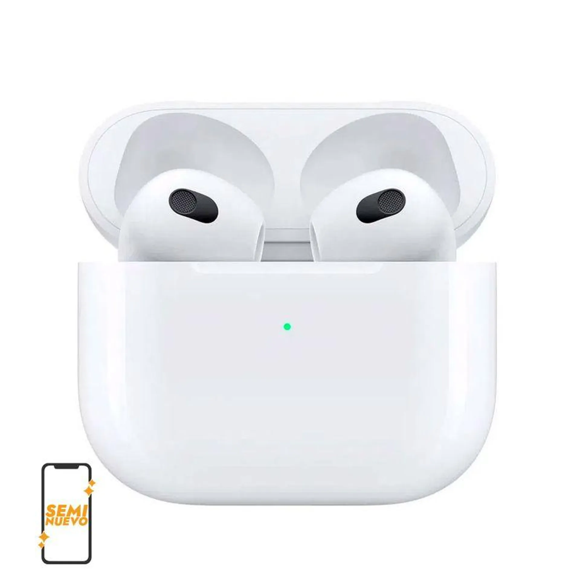 Apple AirPods 3a Gen estuche de carga Lightning Seminuevos Blanco