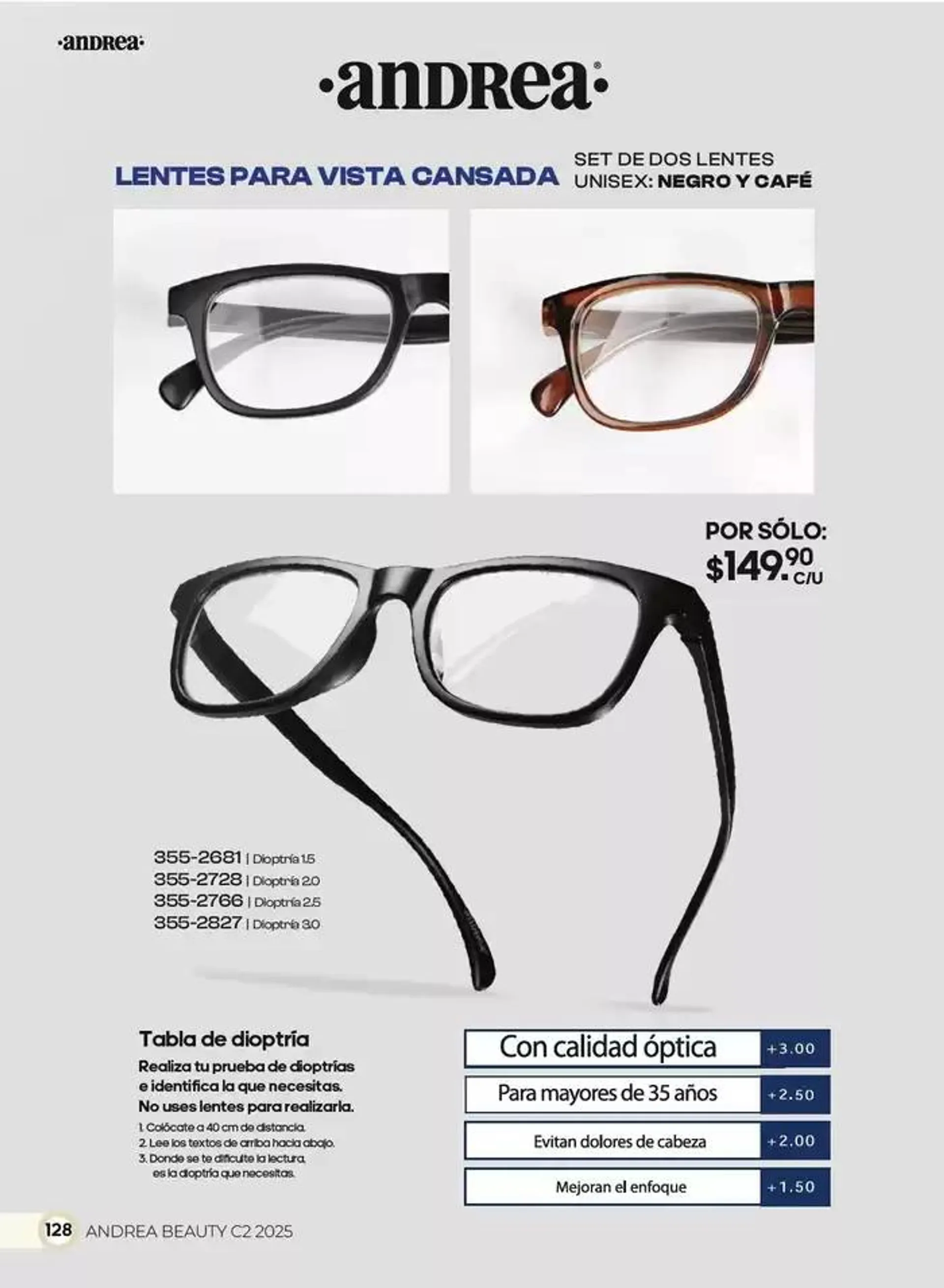 Catálogo de ANDREA | BELLEZA INTEGRAL DAMA 21 de marzo al 20 de abril 2025 - Pagina 128