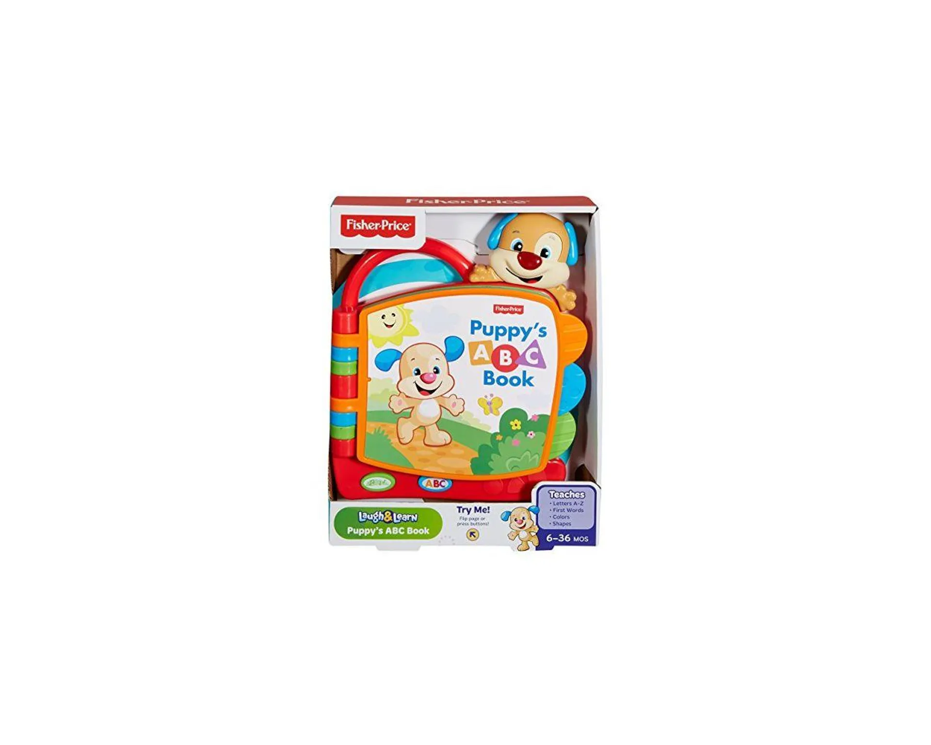 Fisher Price Libro ABC de Perrito Ríe y Aprende