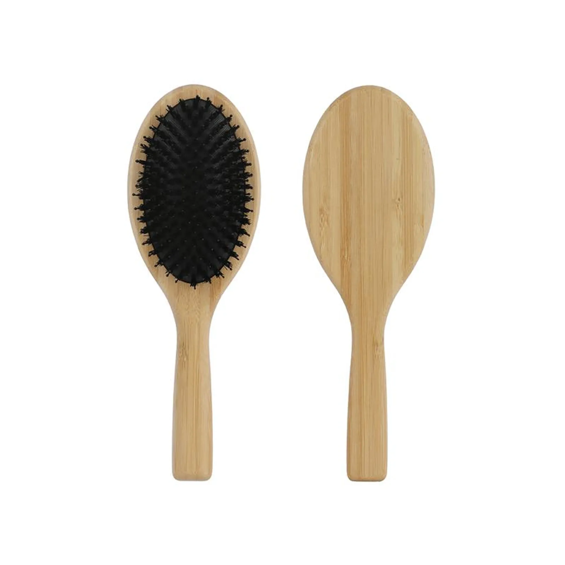 Cepillo Para Cabello Eco Friendly Bambú Carbonizado 25 cm