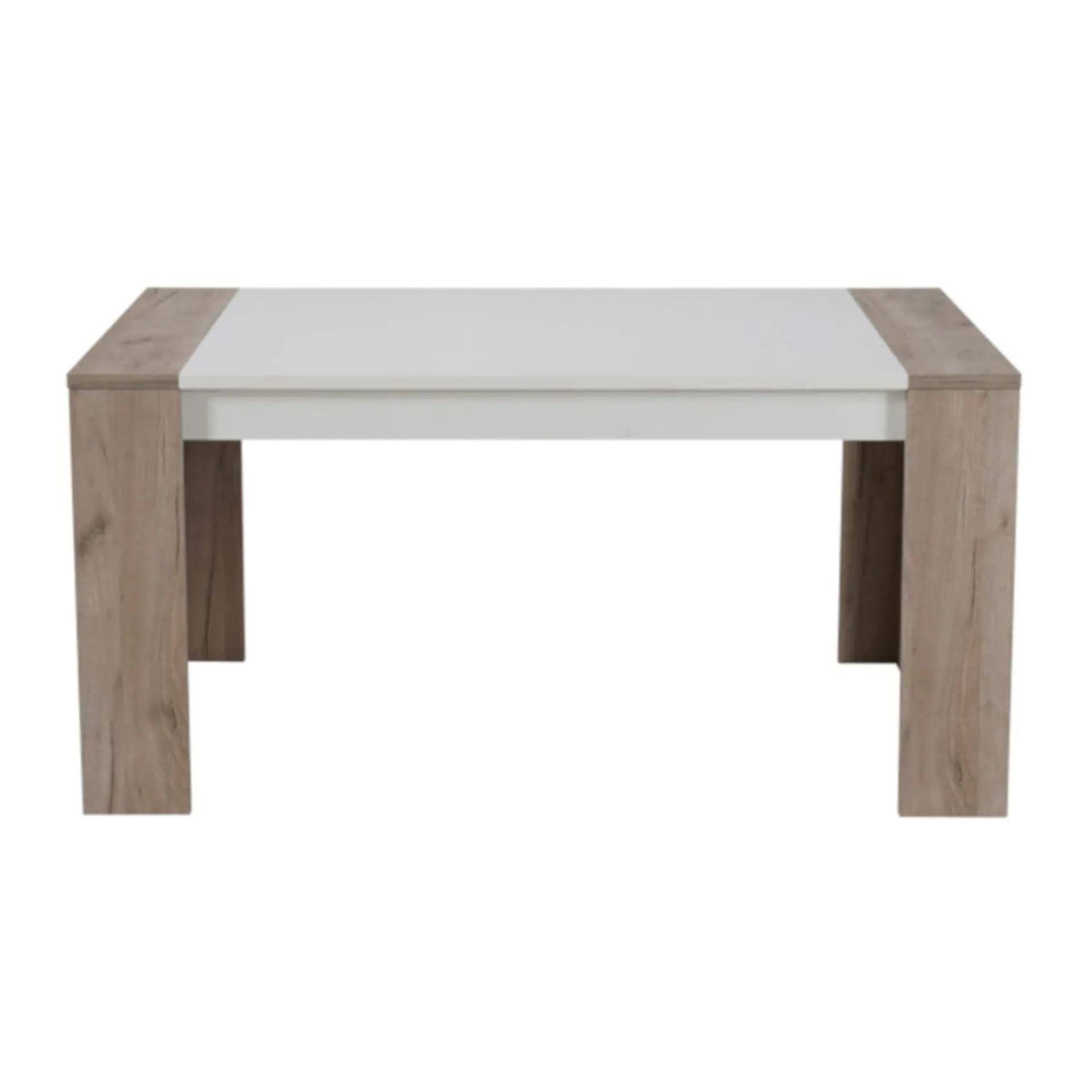 Mesa comedor Mali roble/blanco