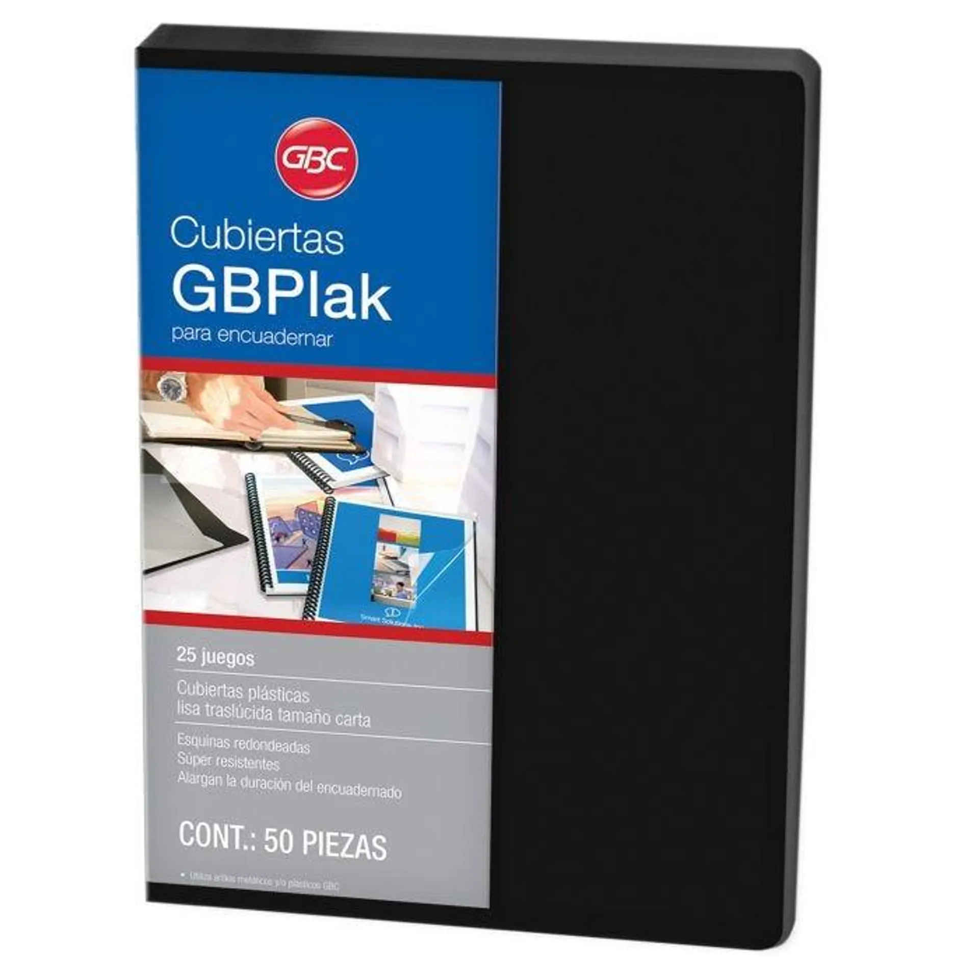 Cubiertas Gbc Gbplak Liso C/50 Pzas Carta (Eco)