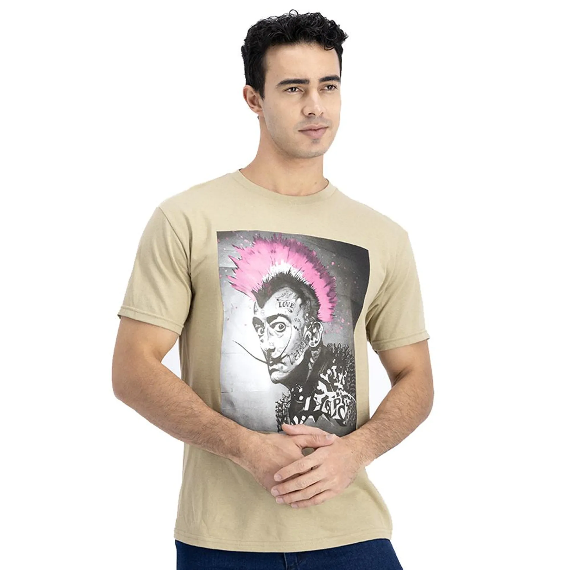 Playera Hummo Hombre Juvenil Estampado Dalí Punk