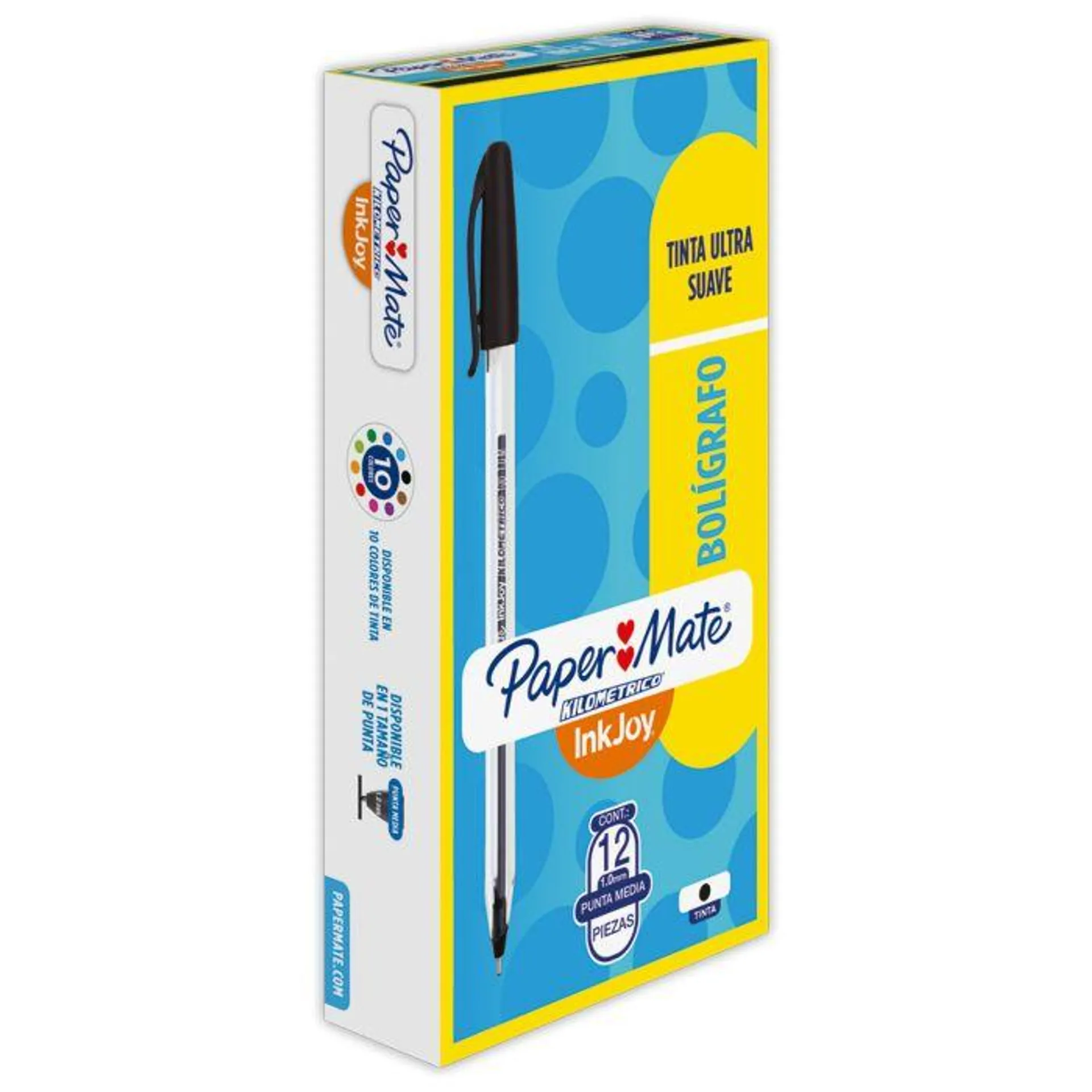 Bolígrafo Punto Mediano 1.0 mm Paper Mate Kilométrico 100