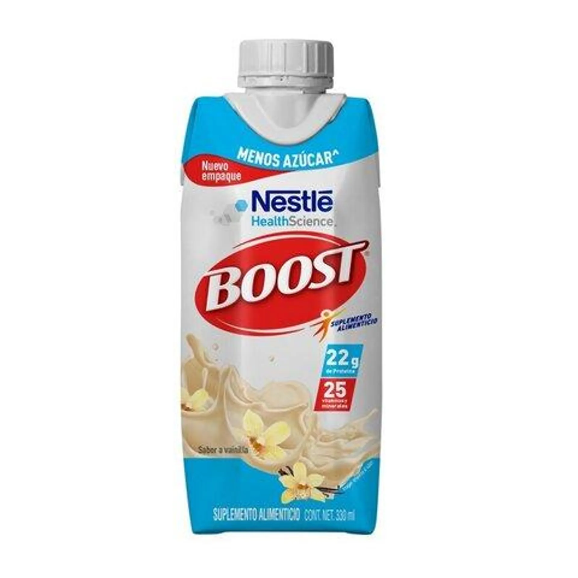 Boost Suplemento Alimenticio Menos Azúcar Sabor Vainilla