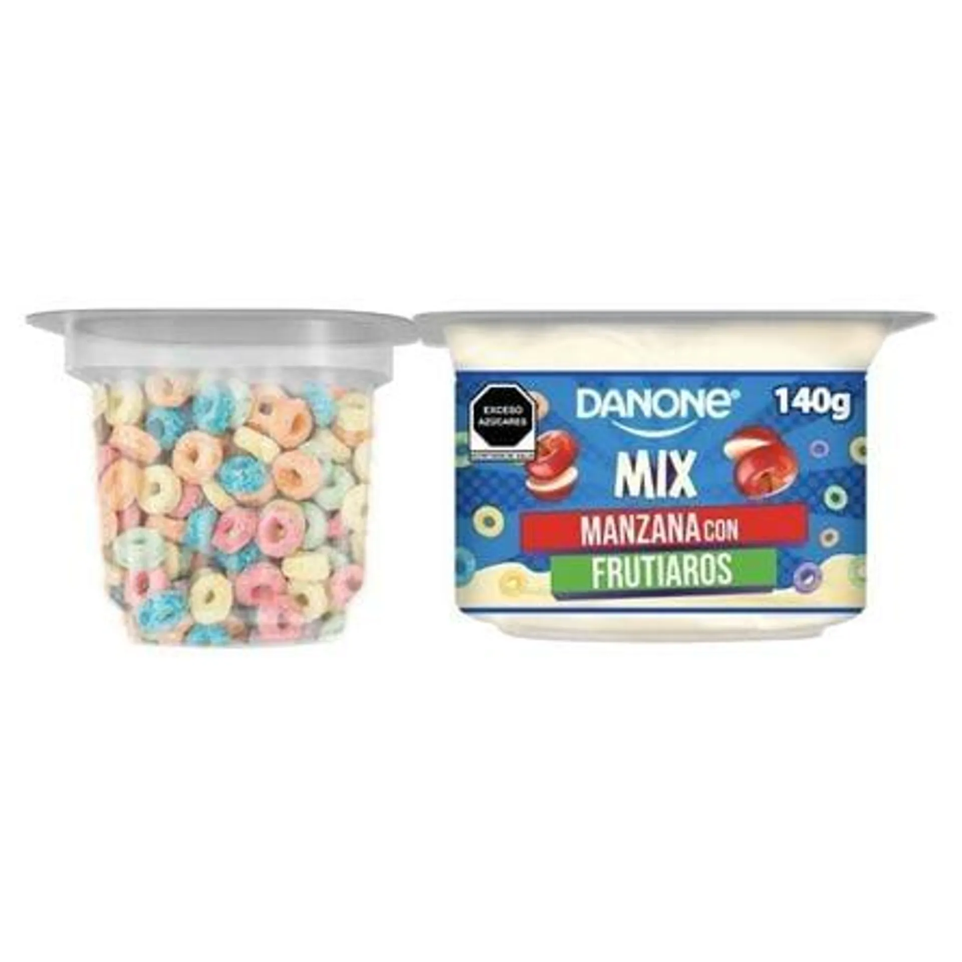 Yoghurt Danone Mix Sabor Manzana con Cereal Fruti Aros 130g