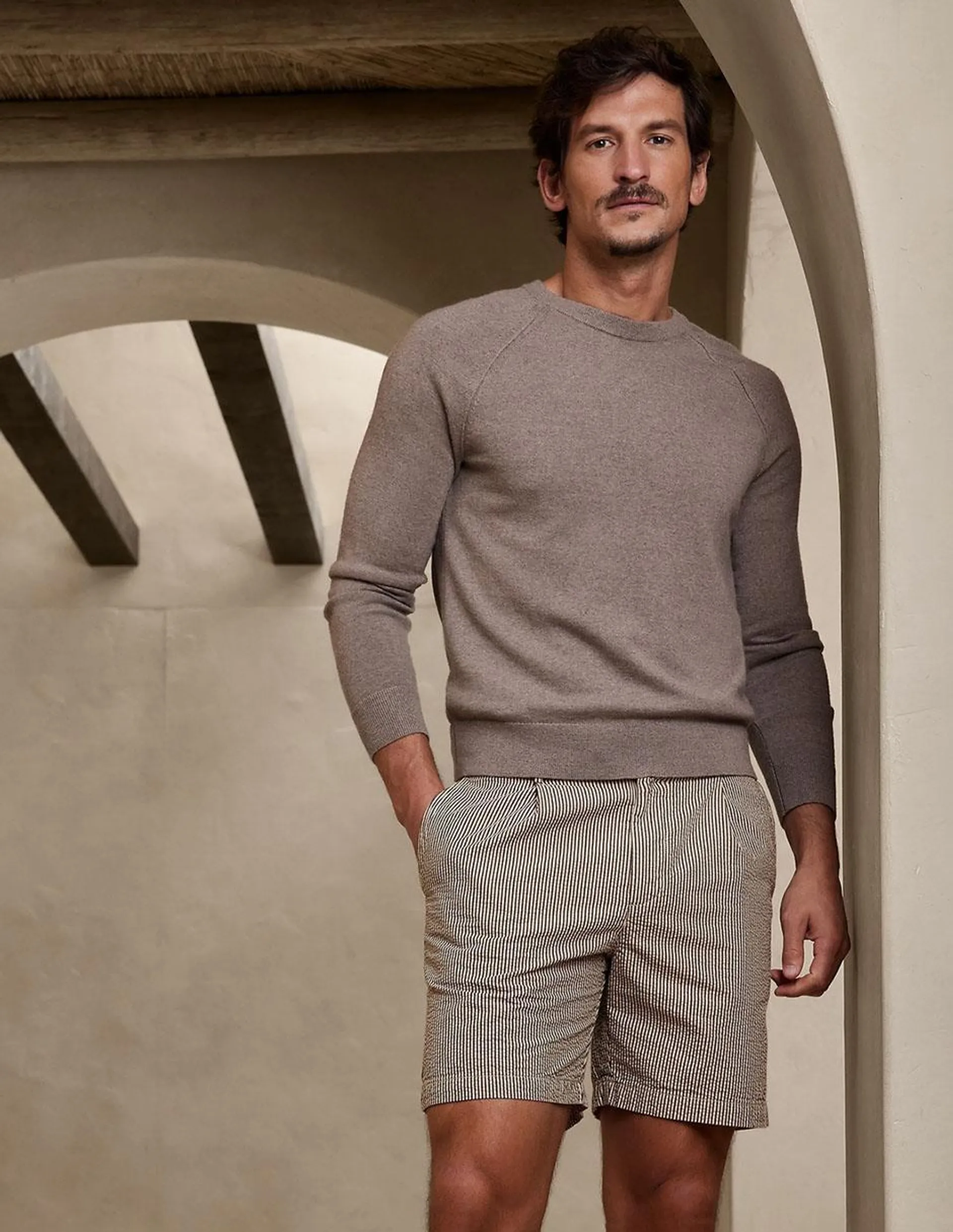 Bermuda de algodón para hombre