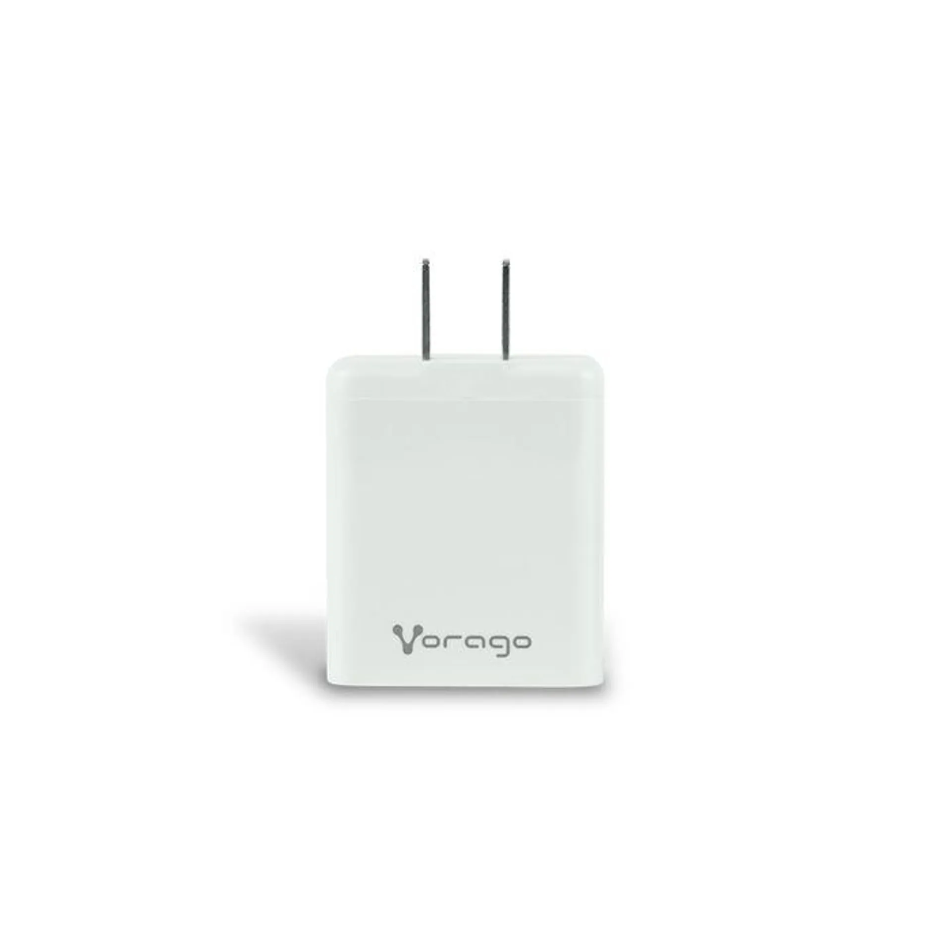 Cargador Universal Vorago Quick Charge Doble Entrada Usb-C / Usb-A 20W Blanco Au-350-Wh