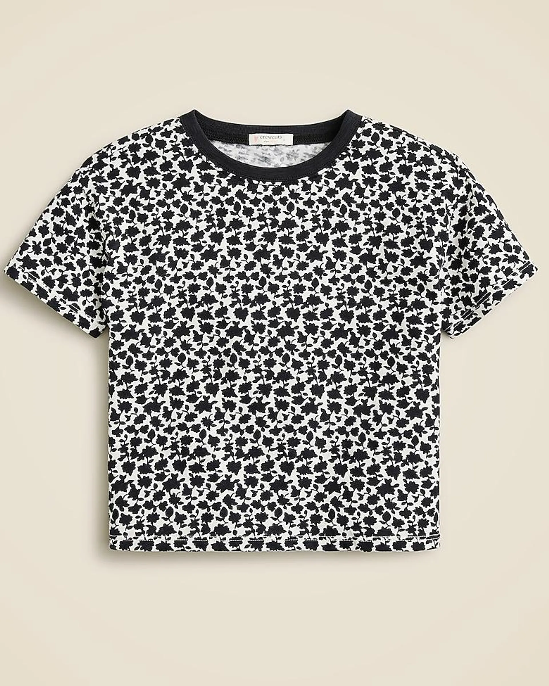 Girls' floral-print T-shirt