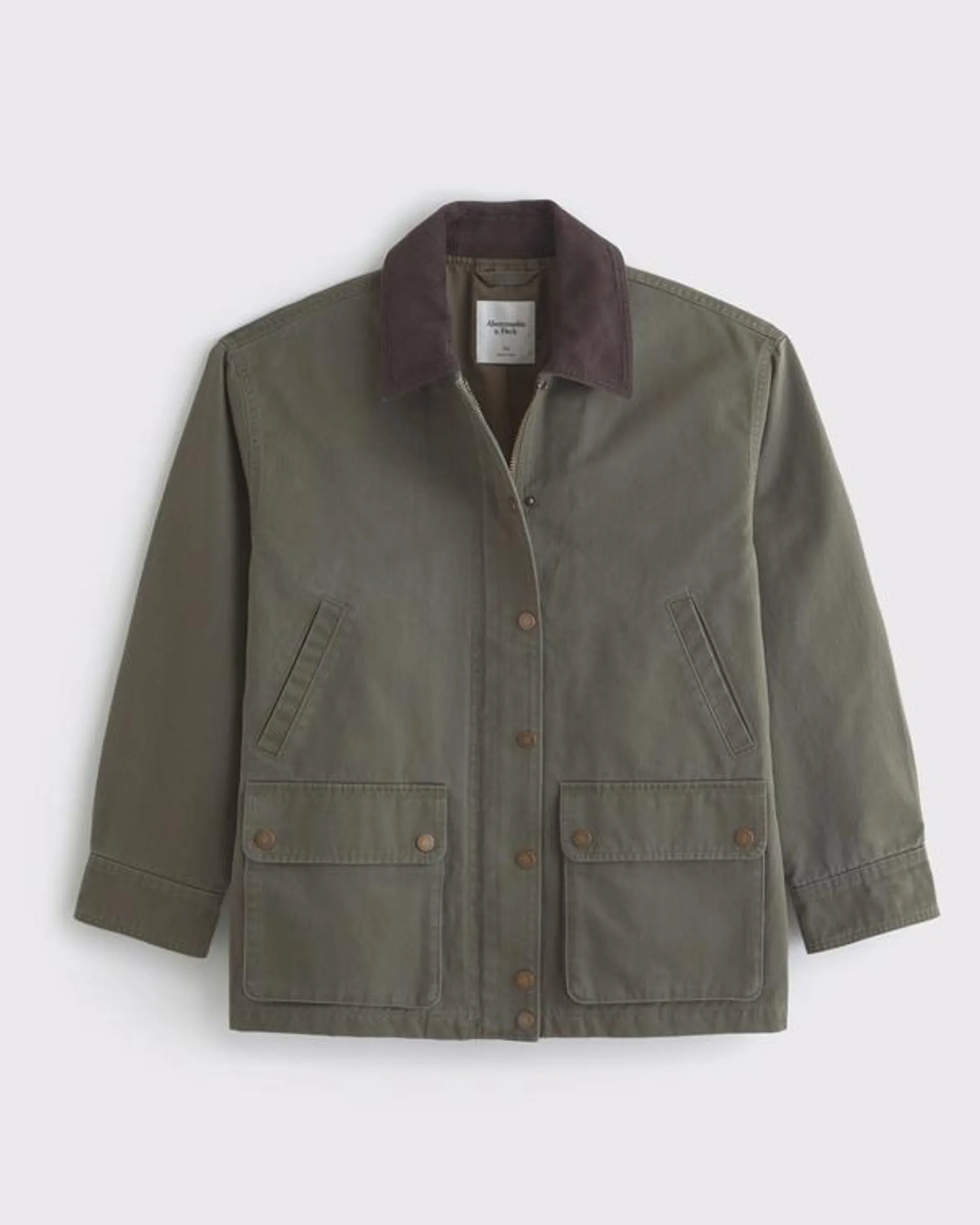 Mid-Length Waxed Barn Jacket