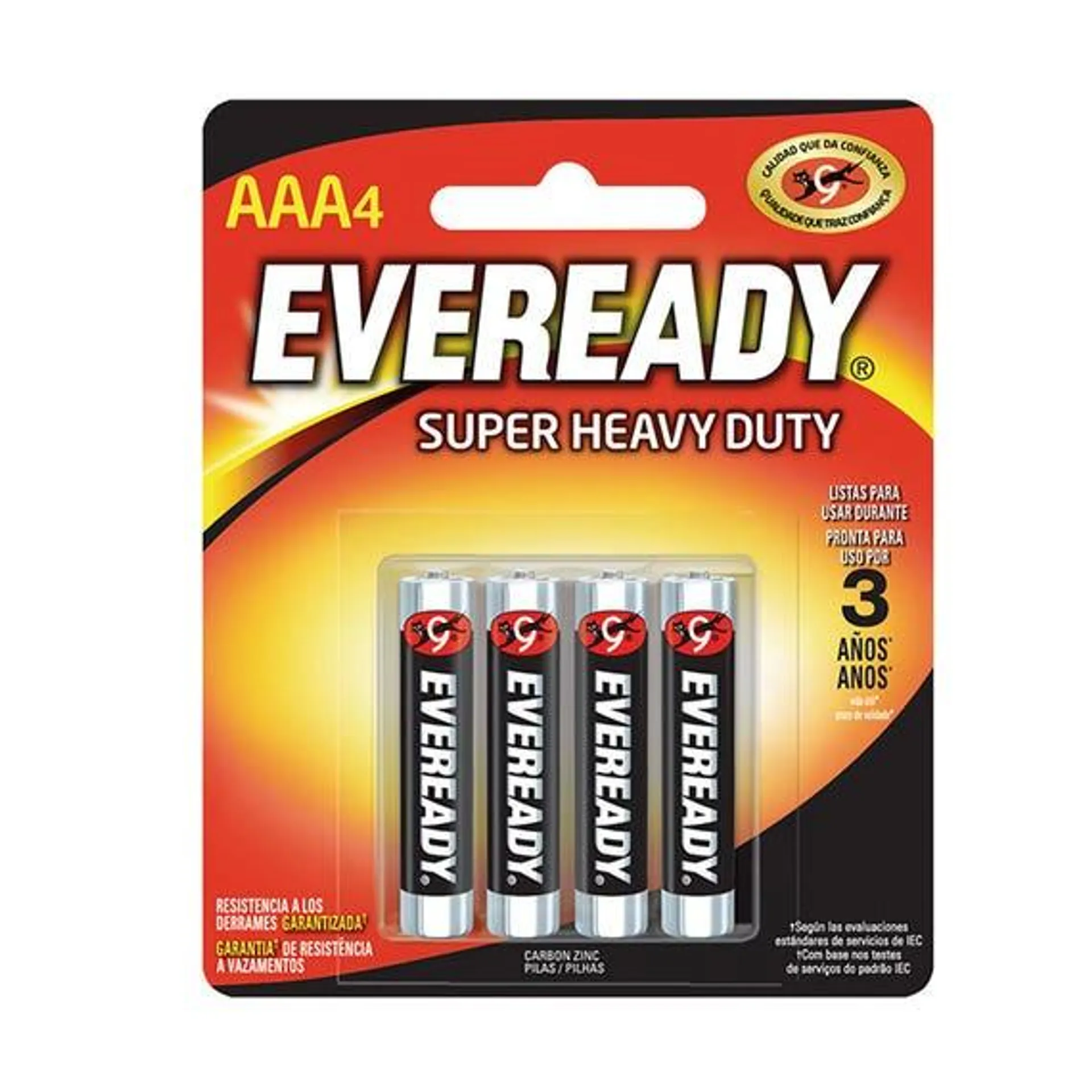 Pila Zinc-carbon Aaa 4 Pzas E301513200 Eveready