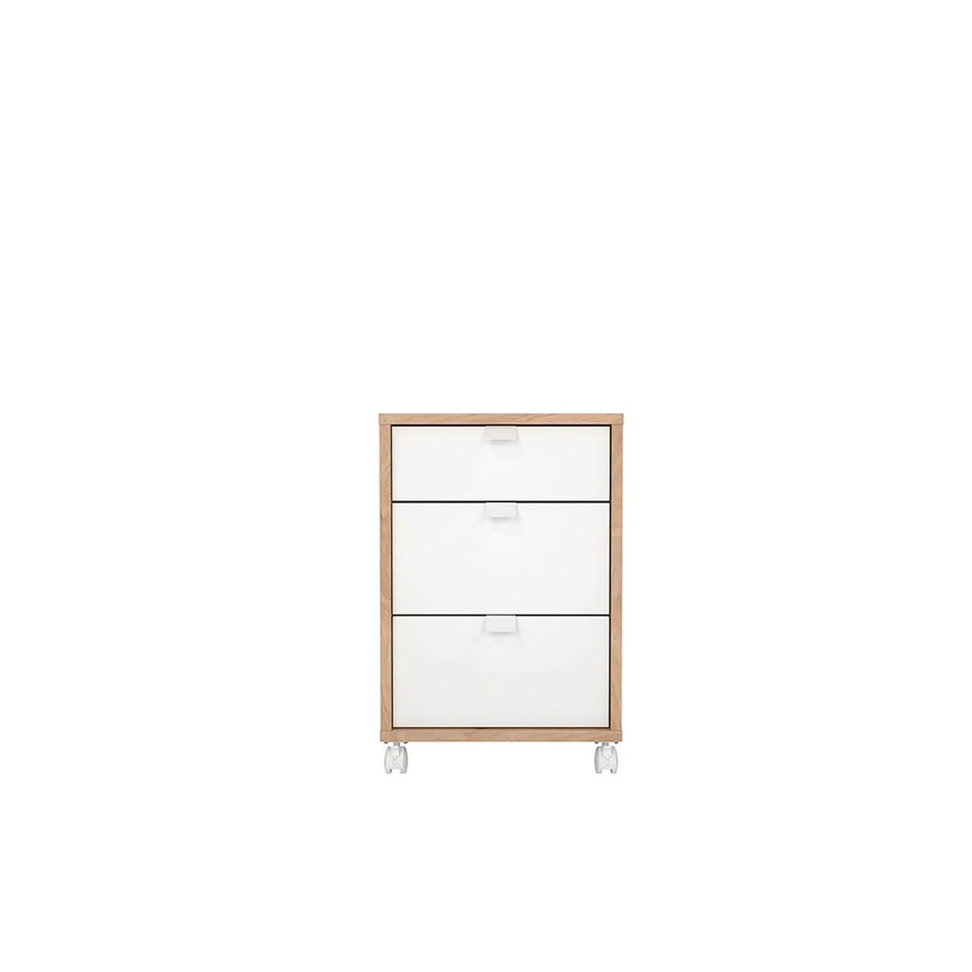 Archivero Sign - Roble y Blanco