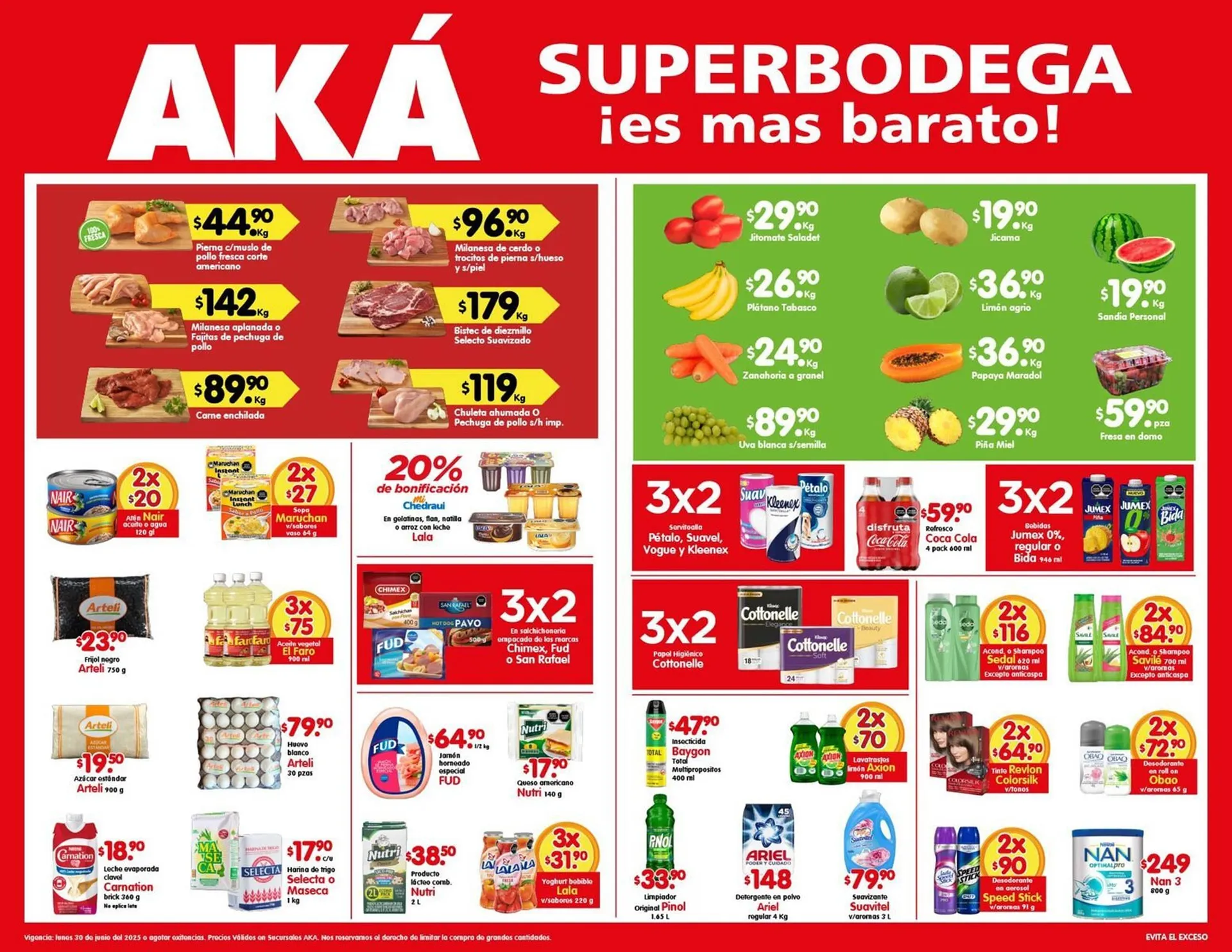 Catálogo de Catálogo AKÁ Superbodega 30 de junio al 30 de junio 2025 - Pagina 1