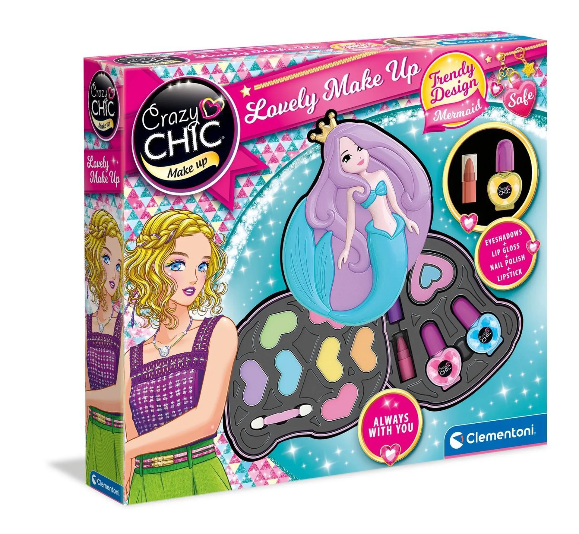 Maquillaje Encantador Cofre De Sirena Crazy Chick Clementoni