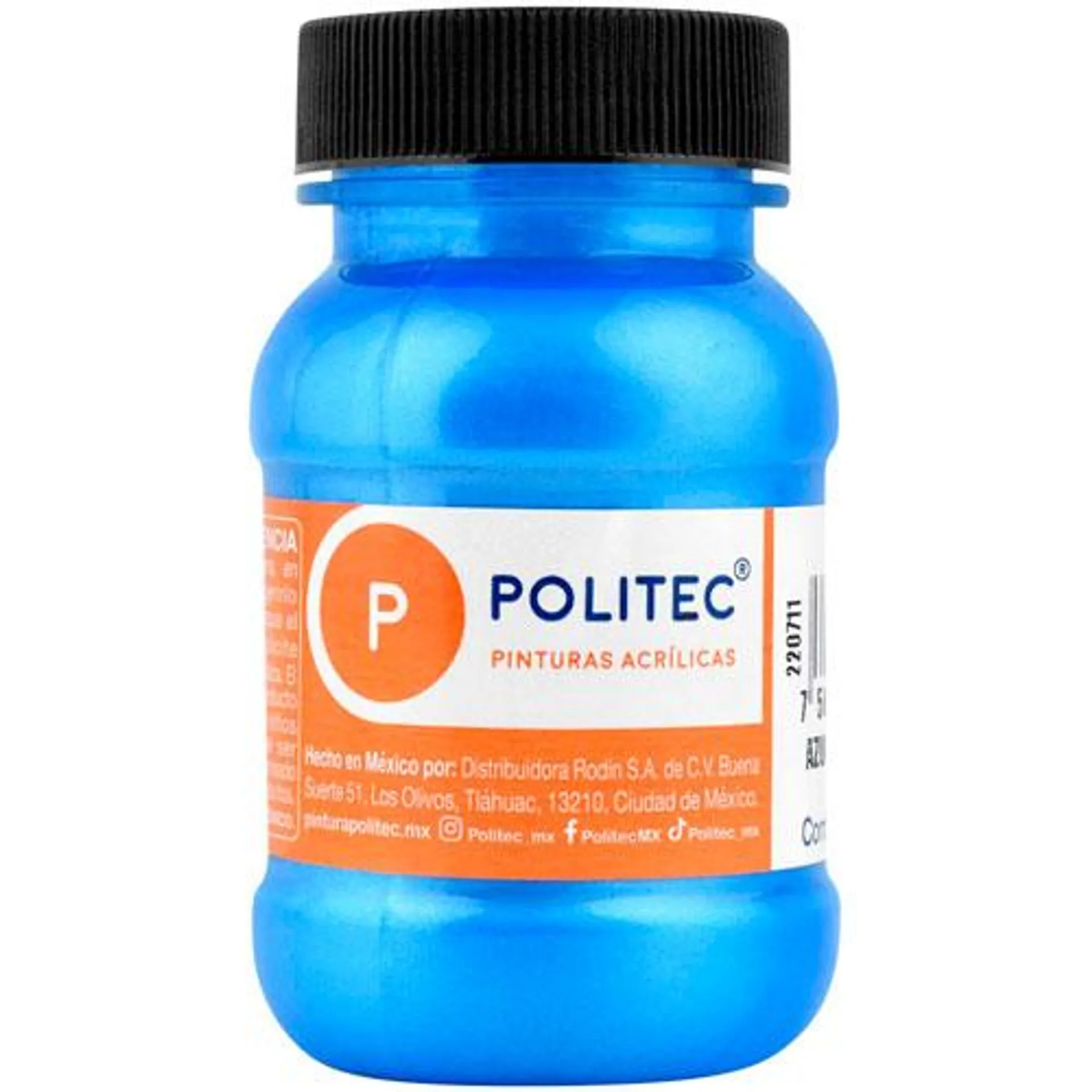 Pintura Acrilica Politec L-500 Azul Metalico 100 Ml #513