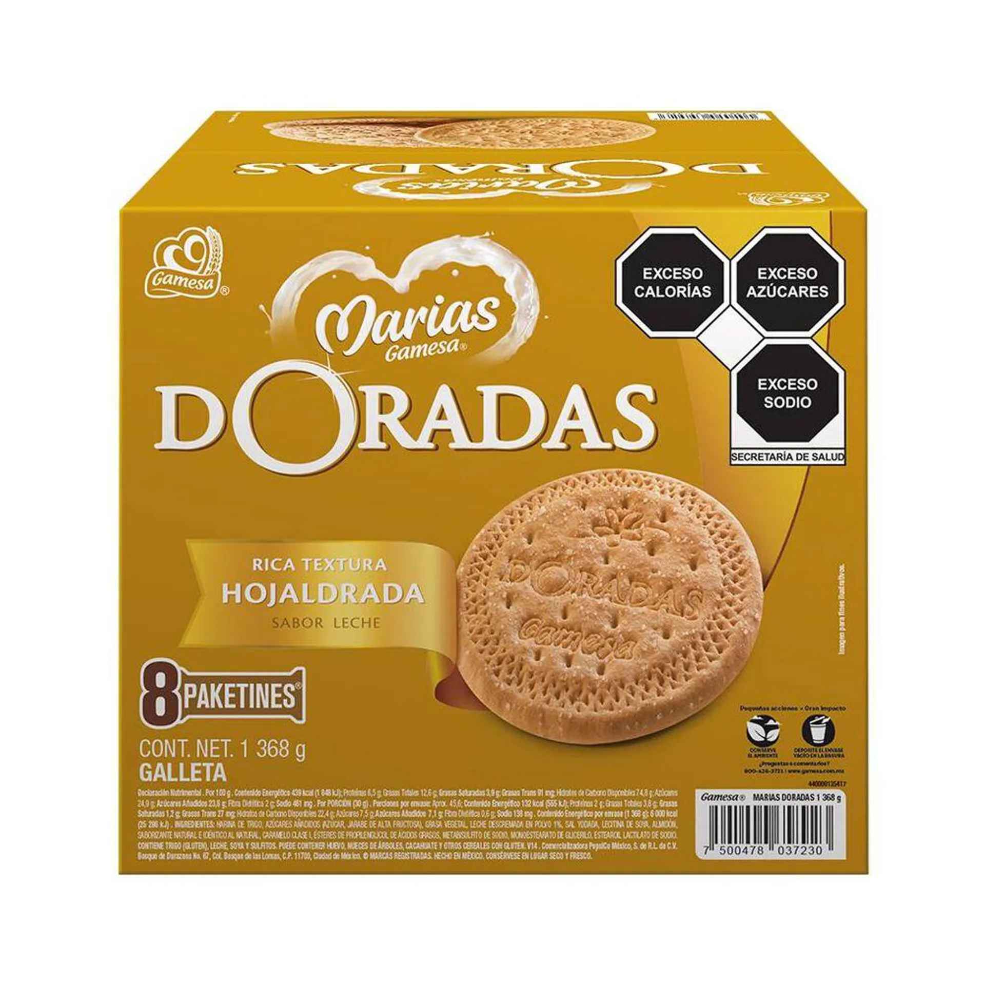 Galletas Marías Doradas Gamesa 1.368 Kg