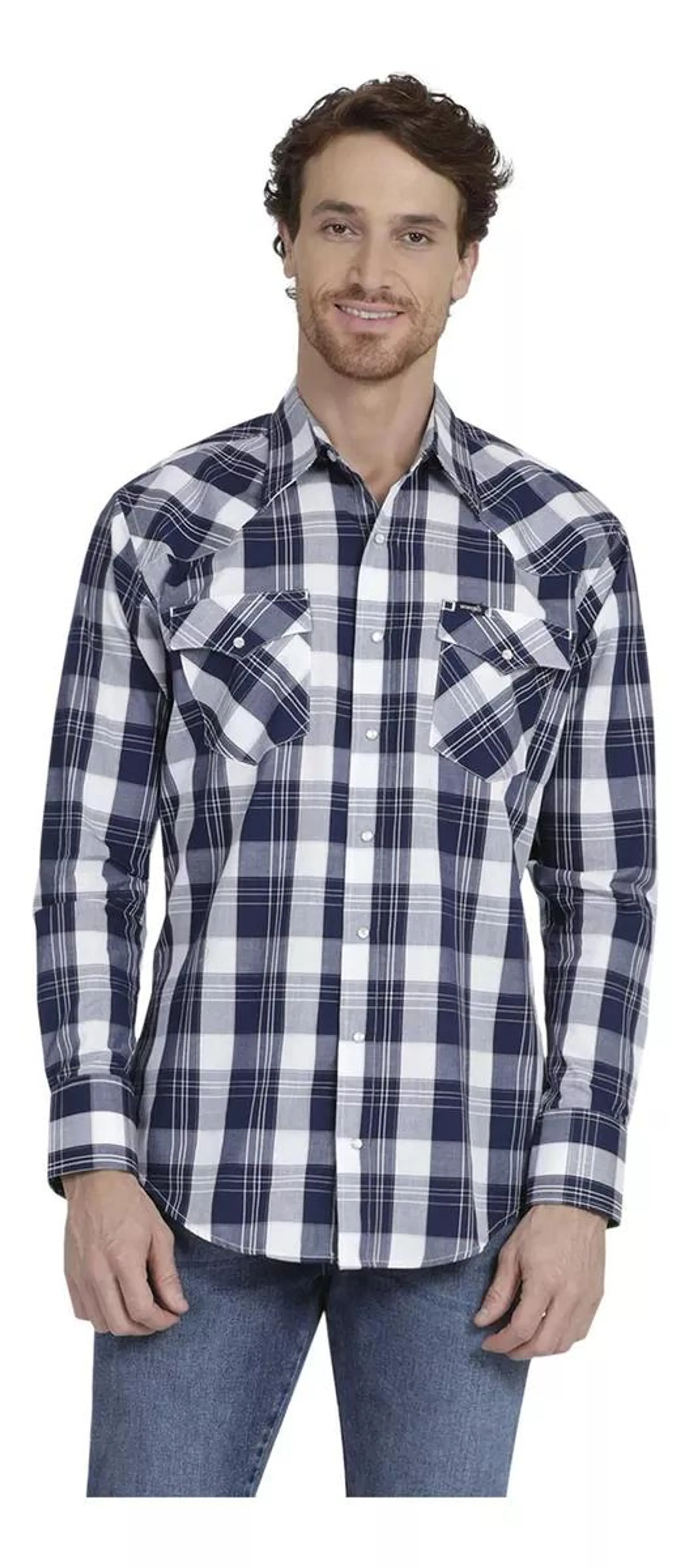 Camisa Vaquera Hombre Wrangler Regular Fit Manga Larga 930