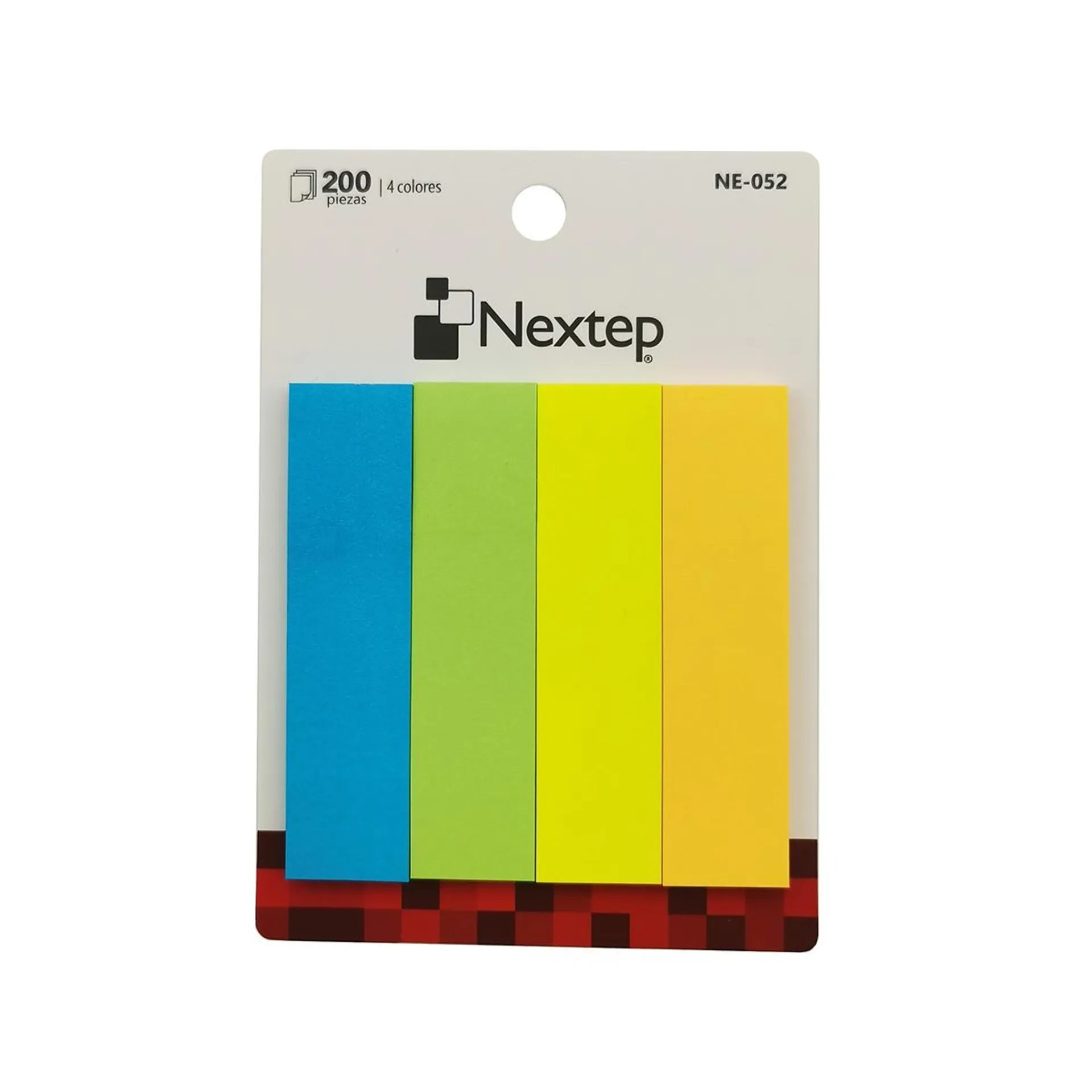 Banderitas Nextep Ne-052 Neon 4 Colores 10 Estuches Con 200 Piezas Cada Uno