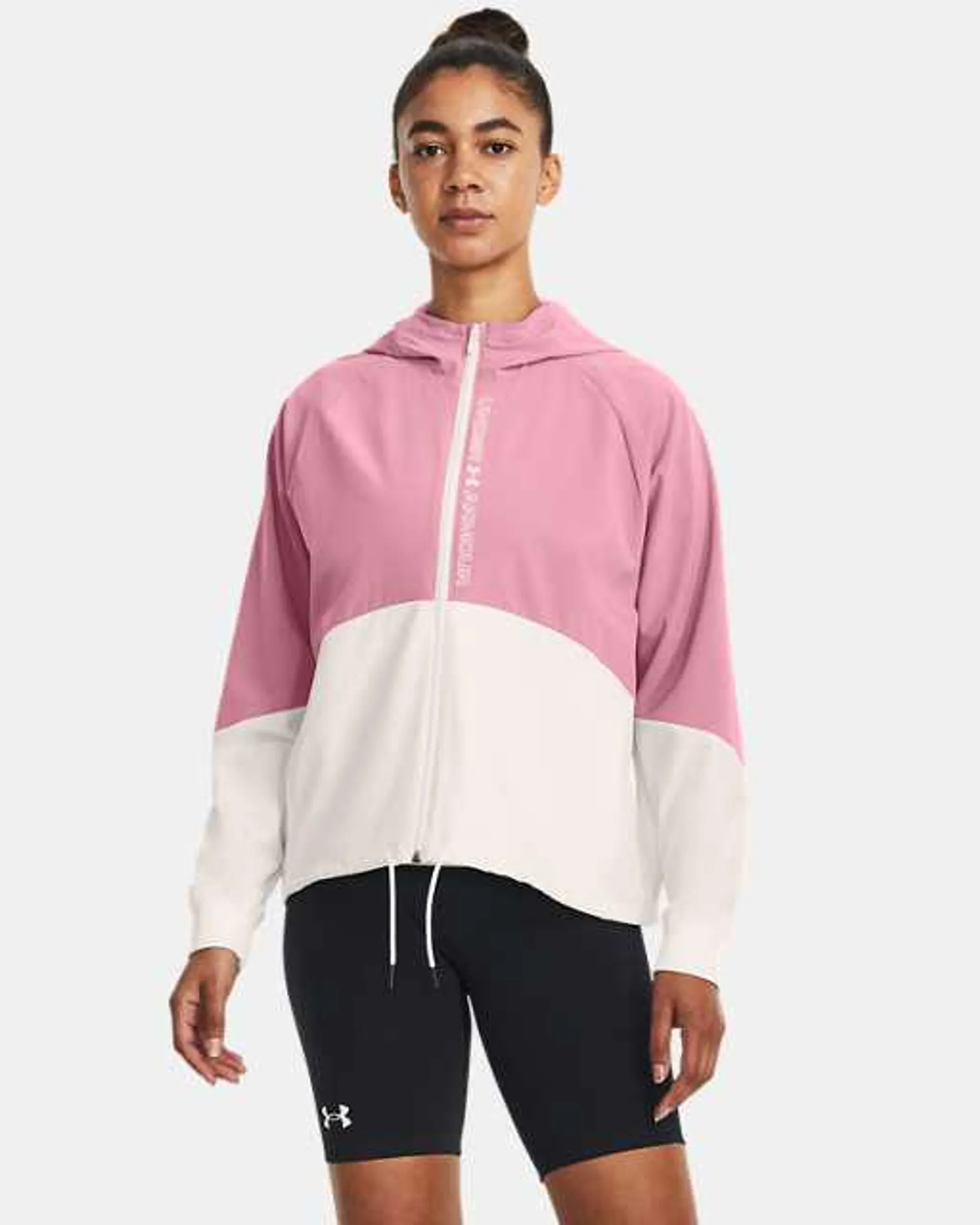 Chamarra UA Woven Full Zip para Mujer