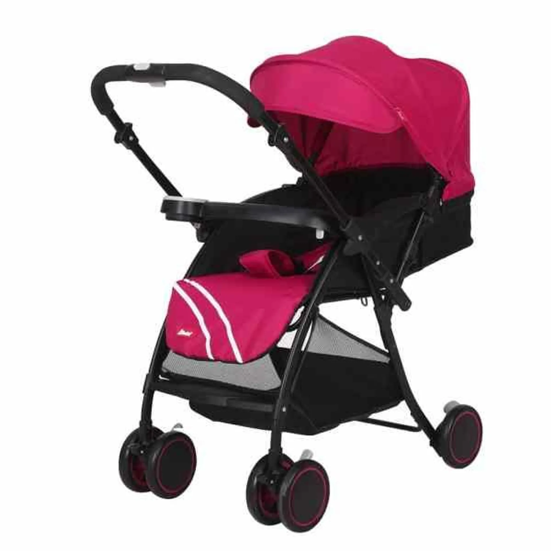 Carriola de mango reversible Lu Baby Rosa