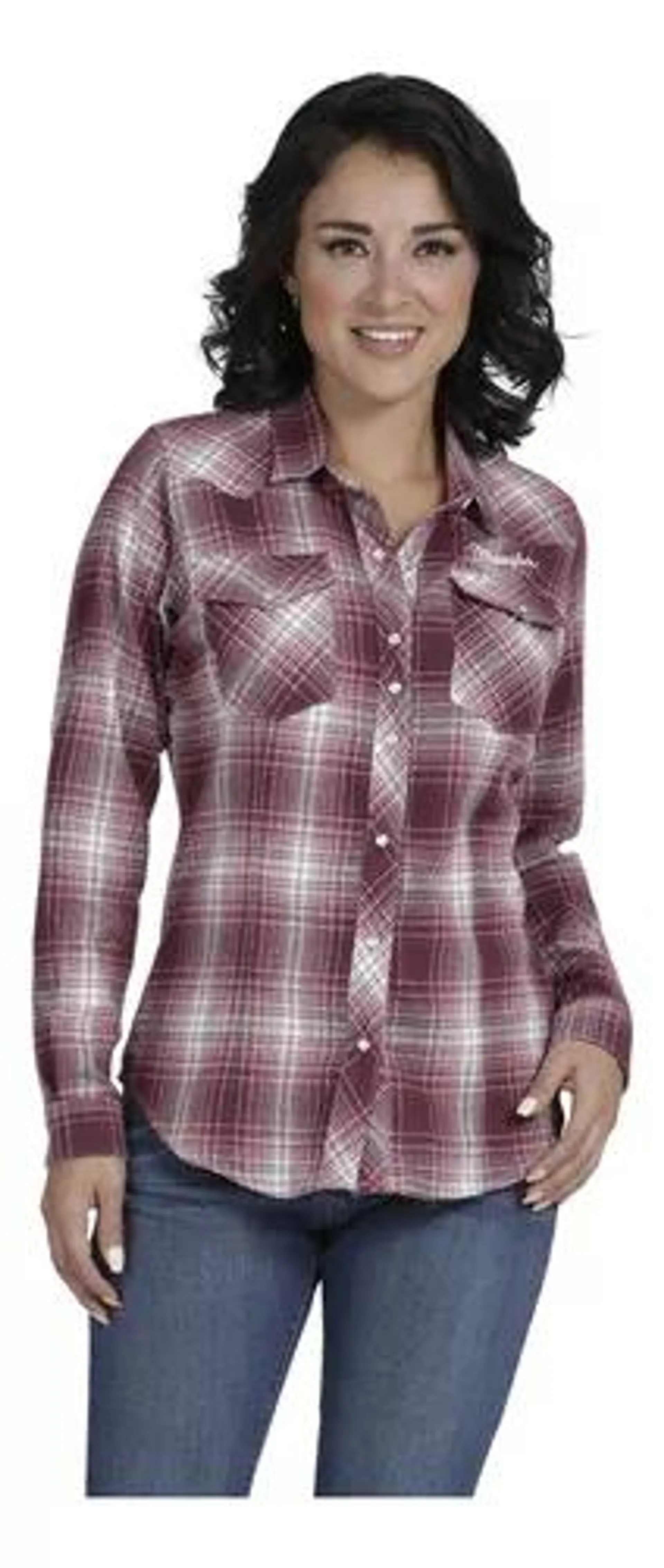 Blusa Vaquera Mujer Wrangler Slim Fit Manga Larga 993