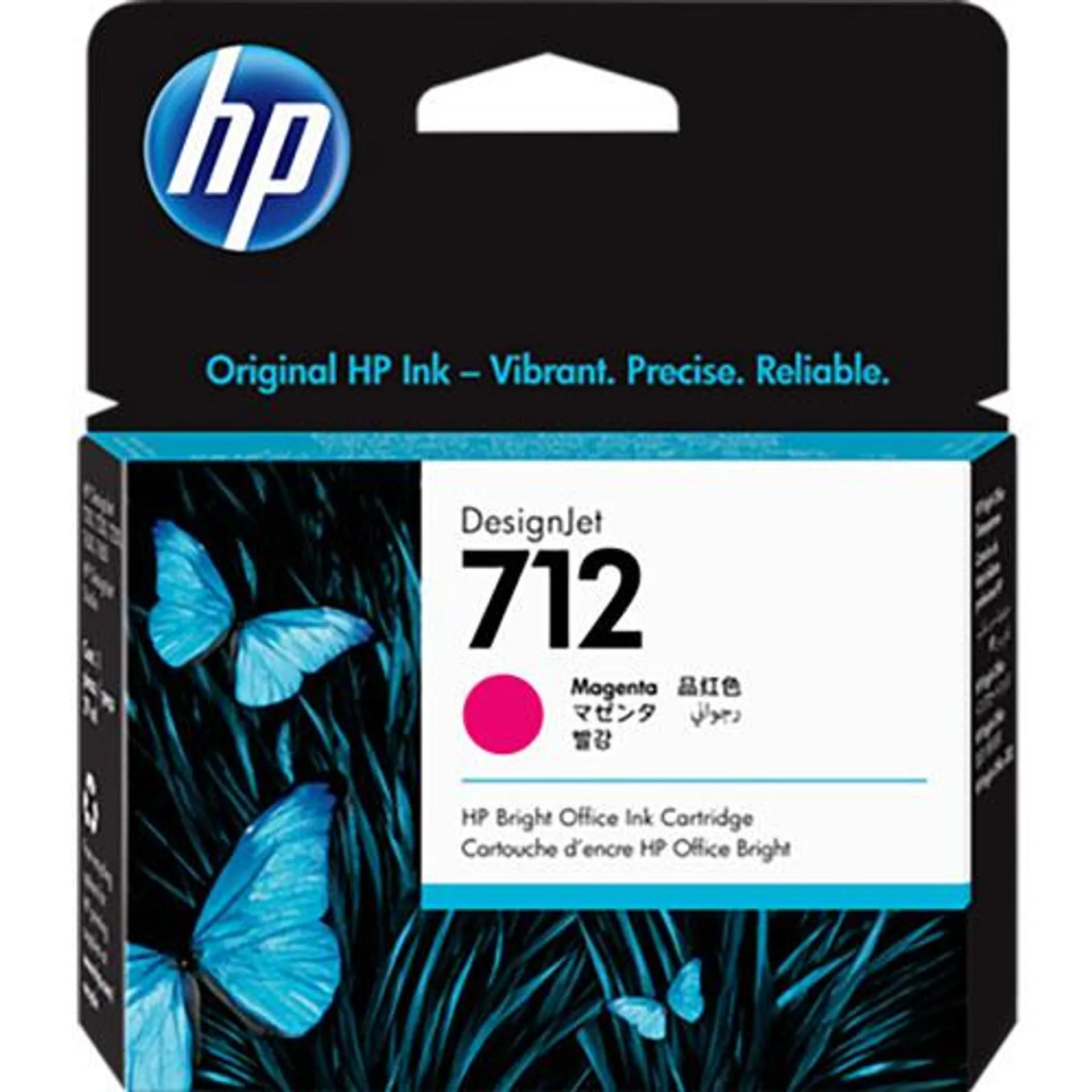 Cartucho para plotter HP 712 para modelos para modelos DesignJet T250,T650,T210 magenta con 29ml