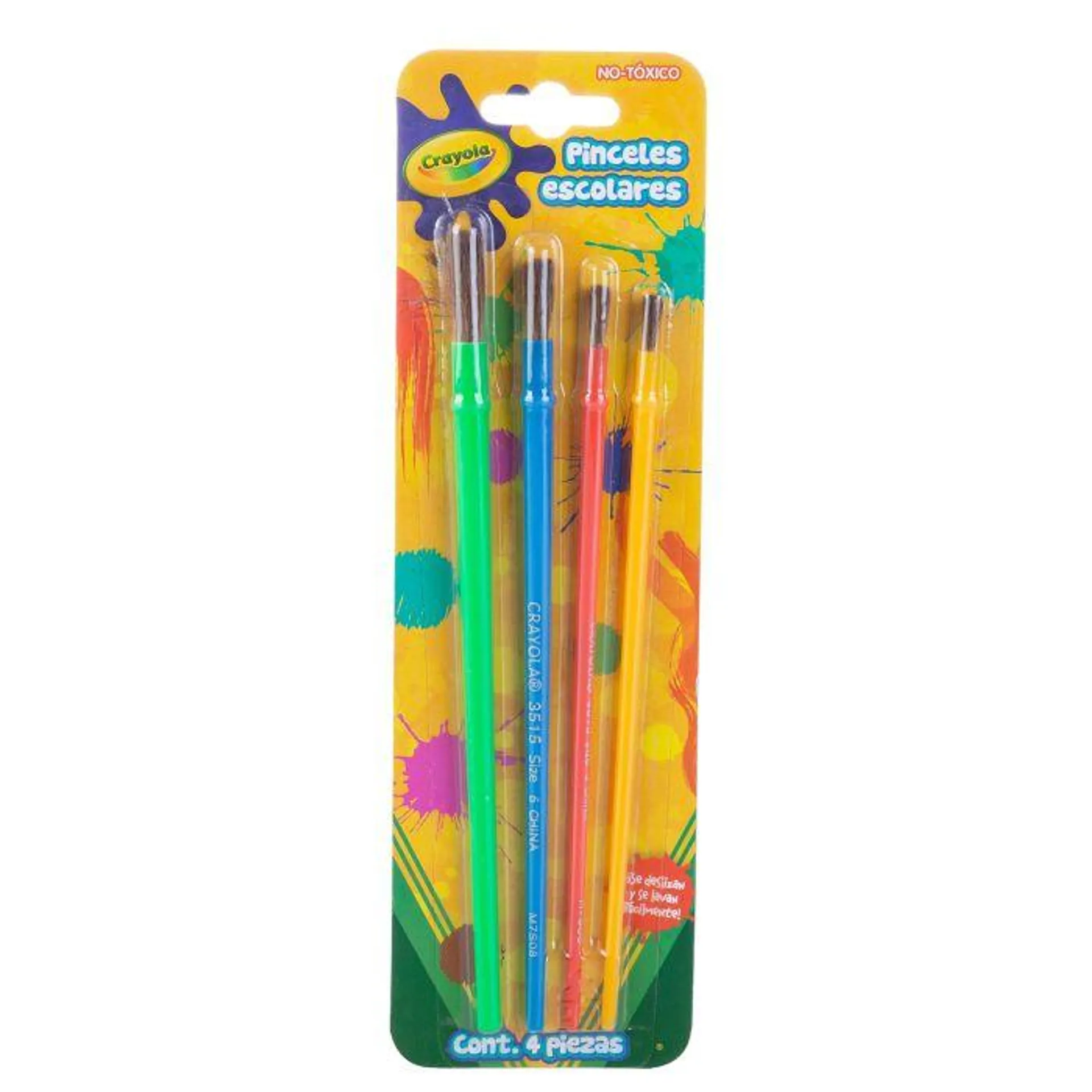 Pincel Escolar Crayola 05-3515 Bl/4