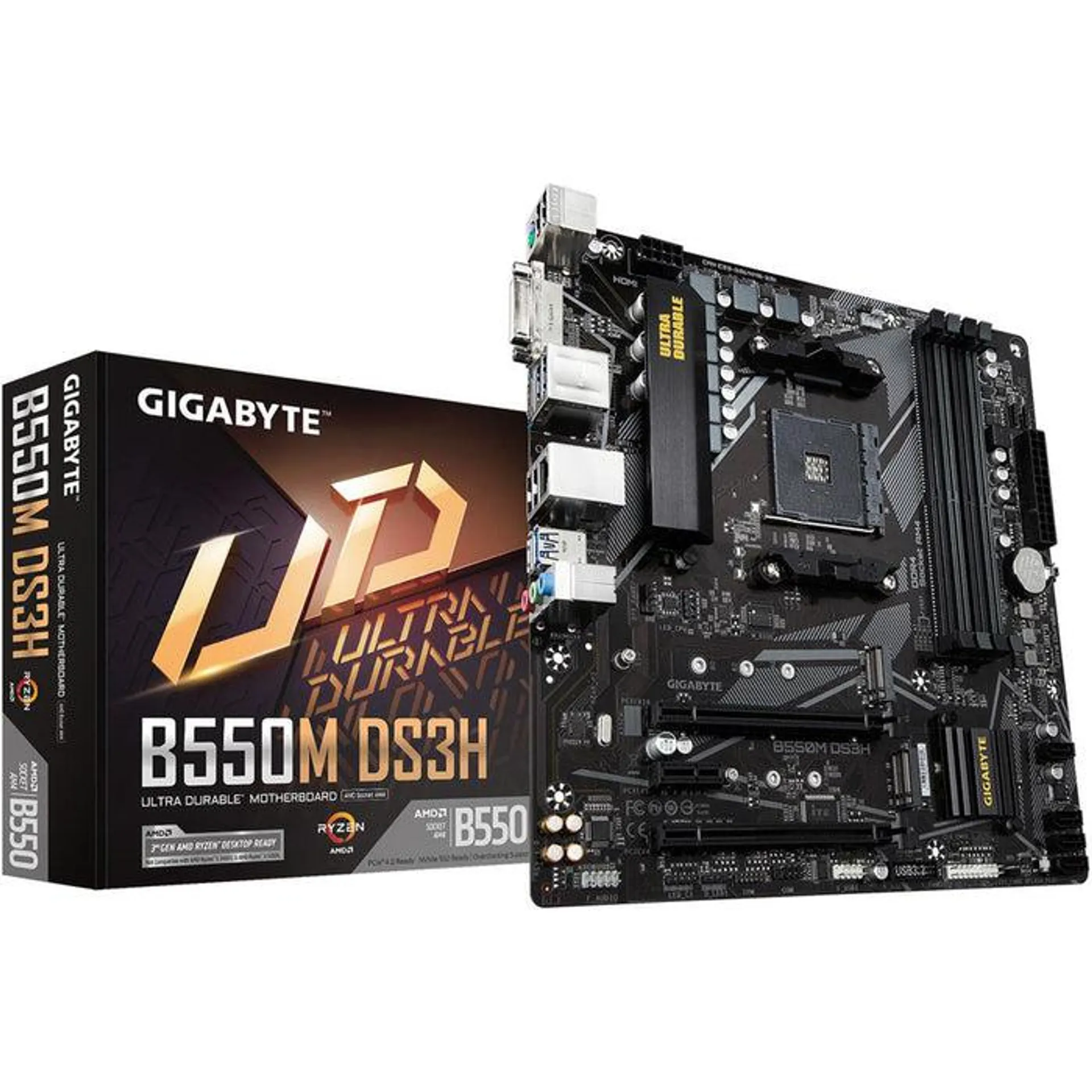 Tarjeta Madre GIGABYTE B550M DS3H AMD AM4 Micro ATX