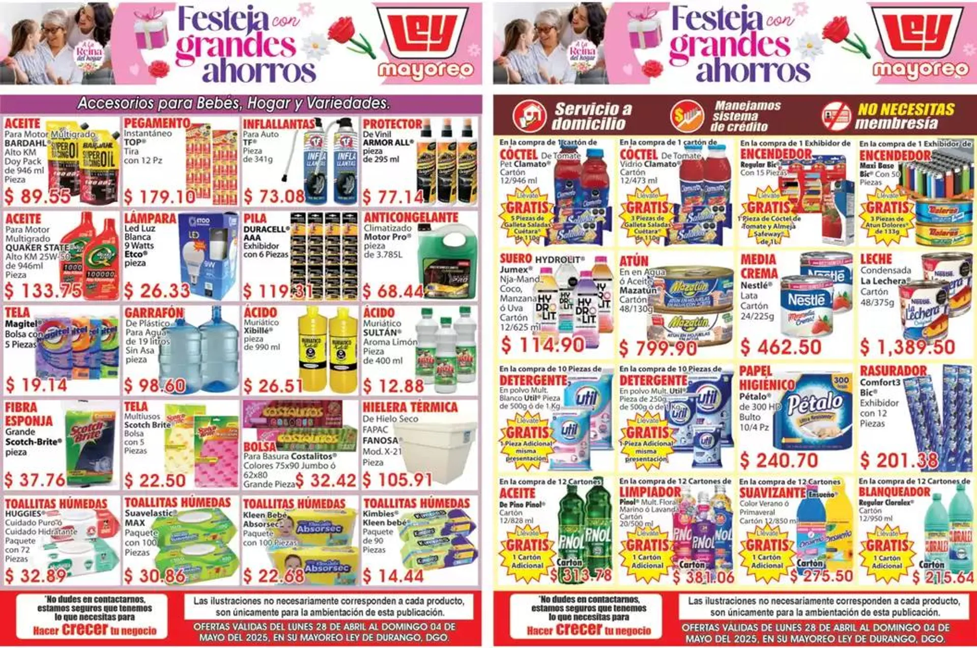 Catálogo de Ofertas Mayoreo Casa Ley 28 de abril al 4 de mayo 2025 - Pagina 1