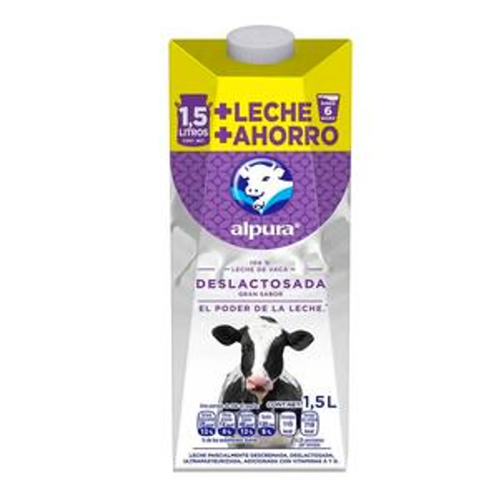 LECHE DESLACTOSADA ALPURA 1.500 LT.