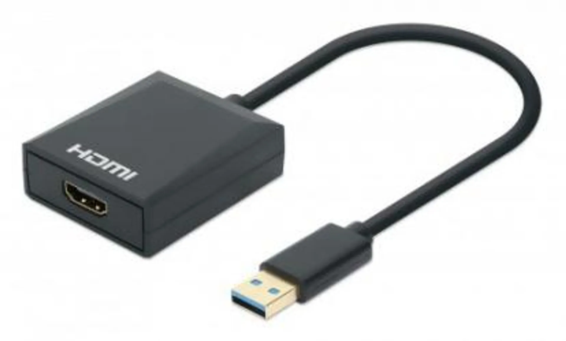 Manhattan Adaptador USB 3.0 Macho - HDMI Hembra, Negro