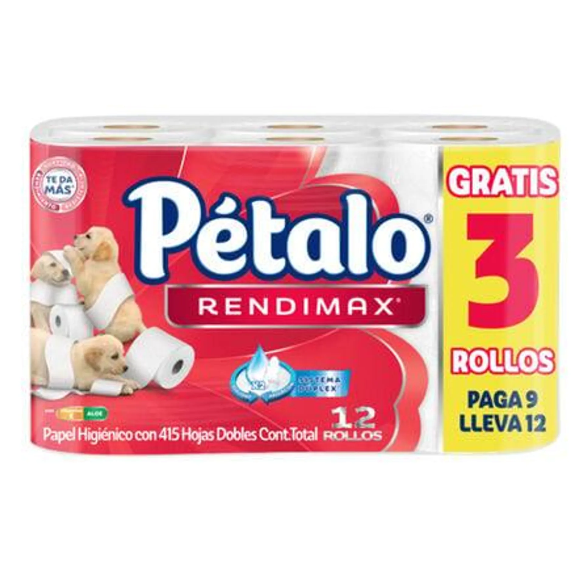 Palel Higiénico Petalo Rendimax 9+3 415 HD